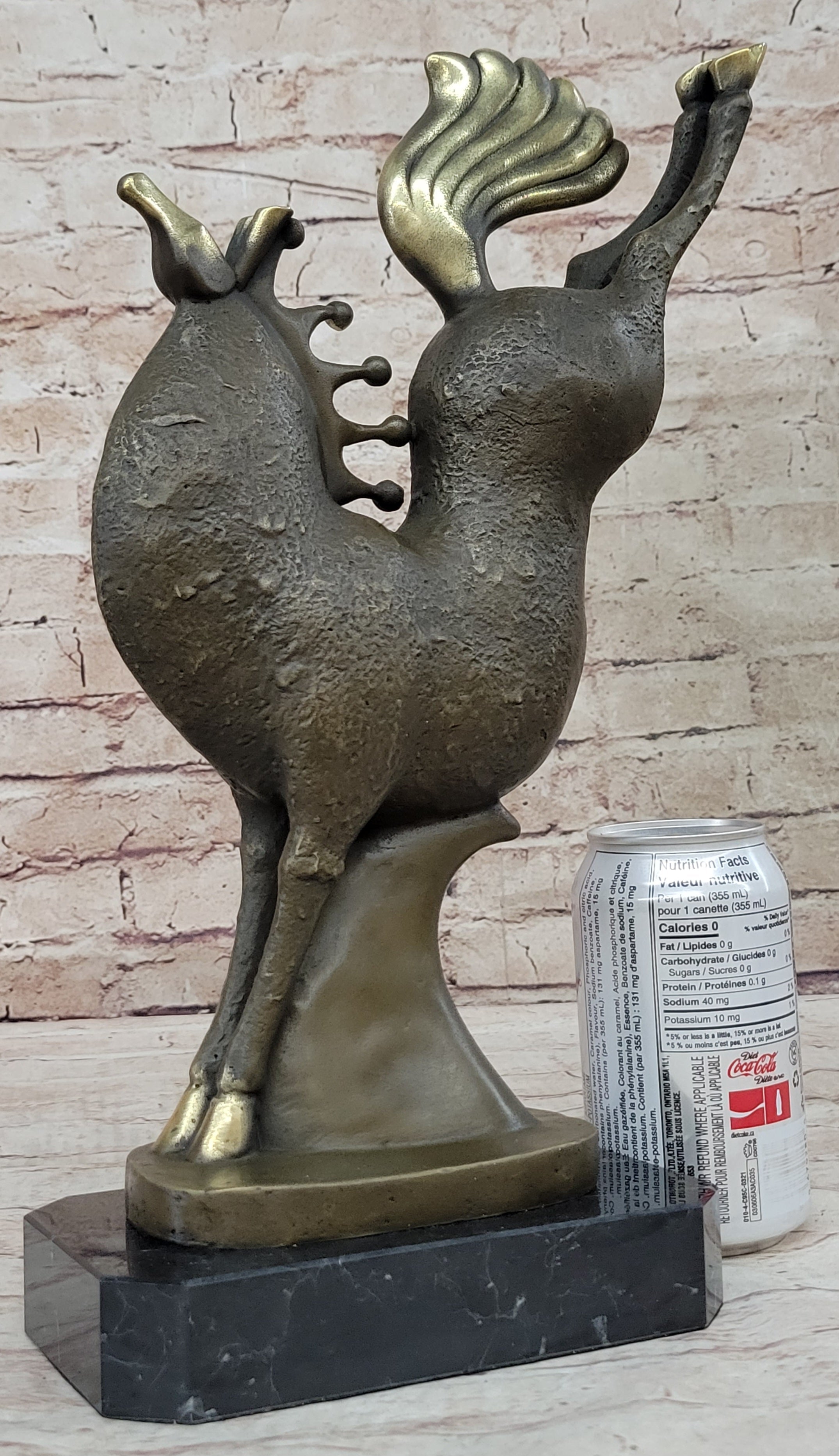 Abstract Modern Art Bucking Chinese Tang Horse Bronze Sculpture Figure by Milo