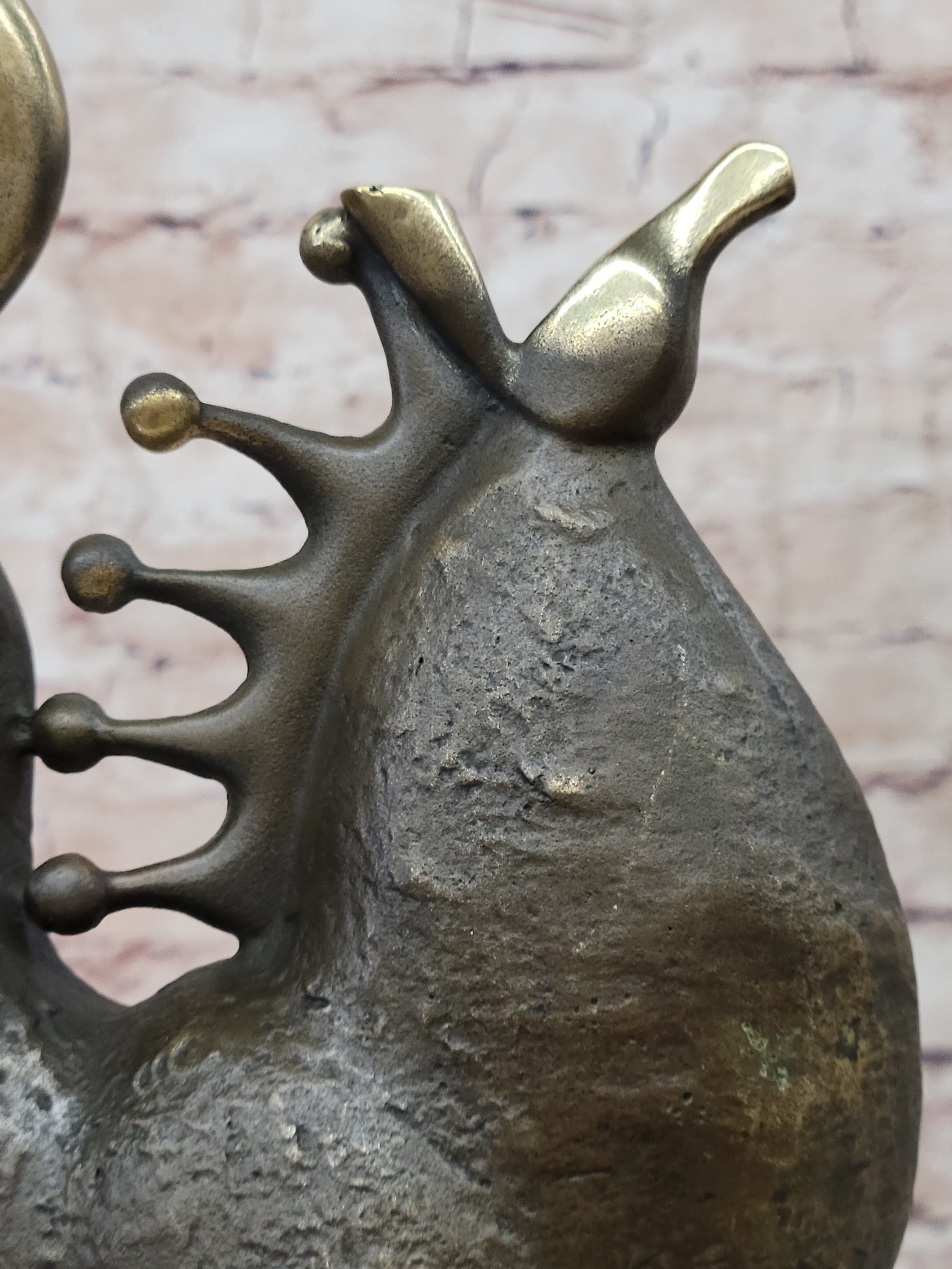 Abstract Modern Art Bucking Chinese Tang Horse Bronze Sculpture Figure by Milo