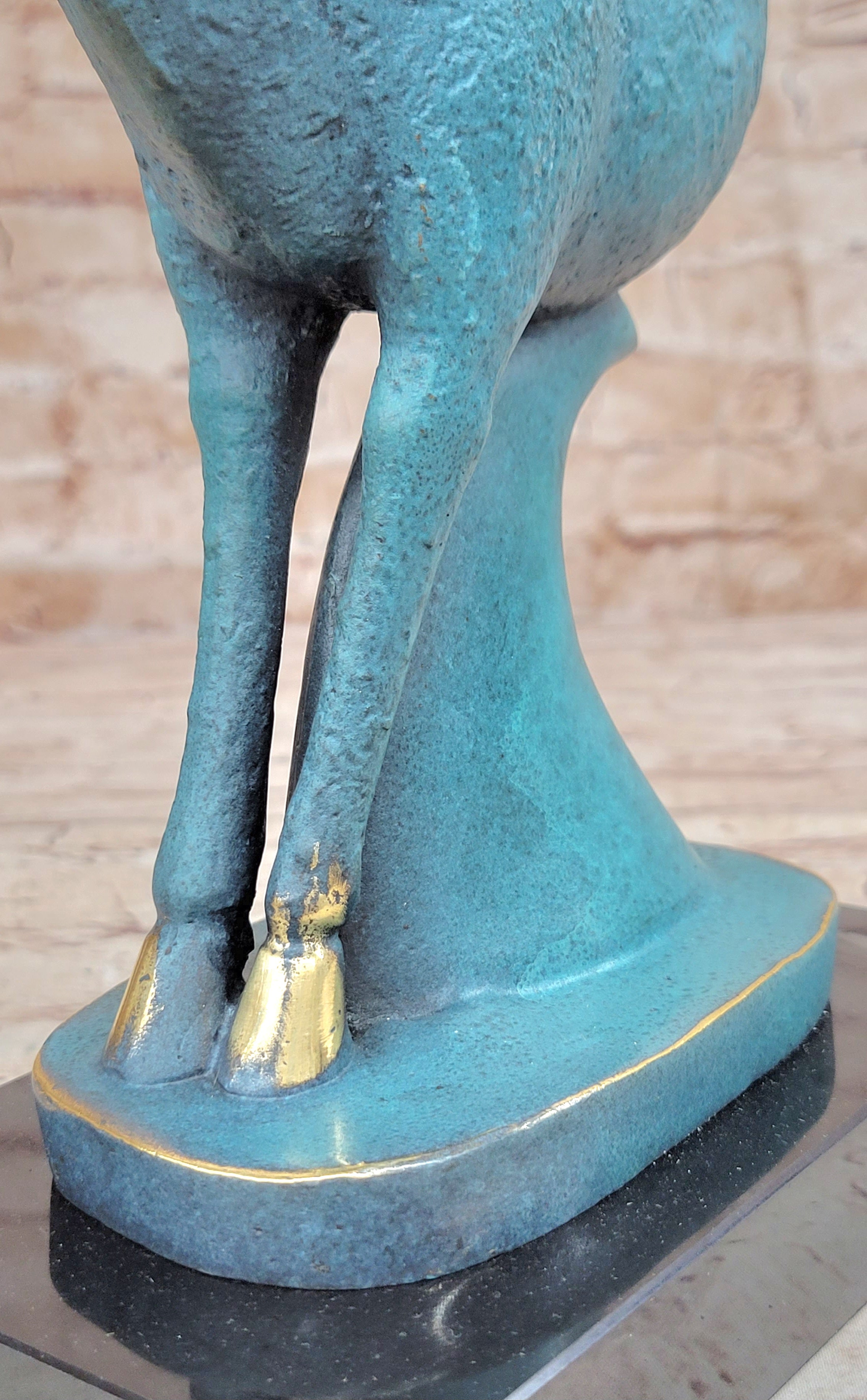 Special Patina Abstract Modern Artwork Rearing Horse Bronze Sculpture