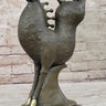 Abstract Modern Art Bucking Chinese Tang Horse Bronze Sculpture Figure by Milo