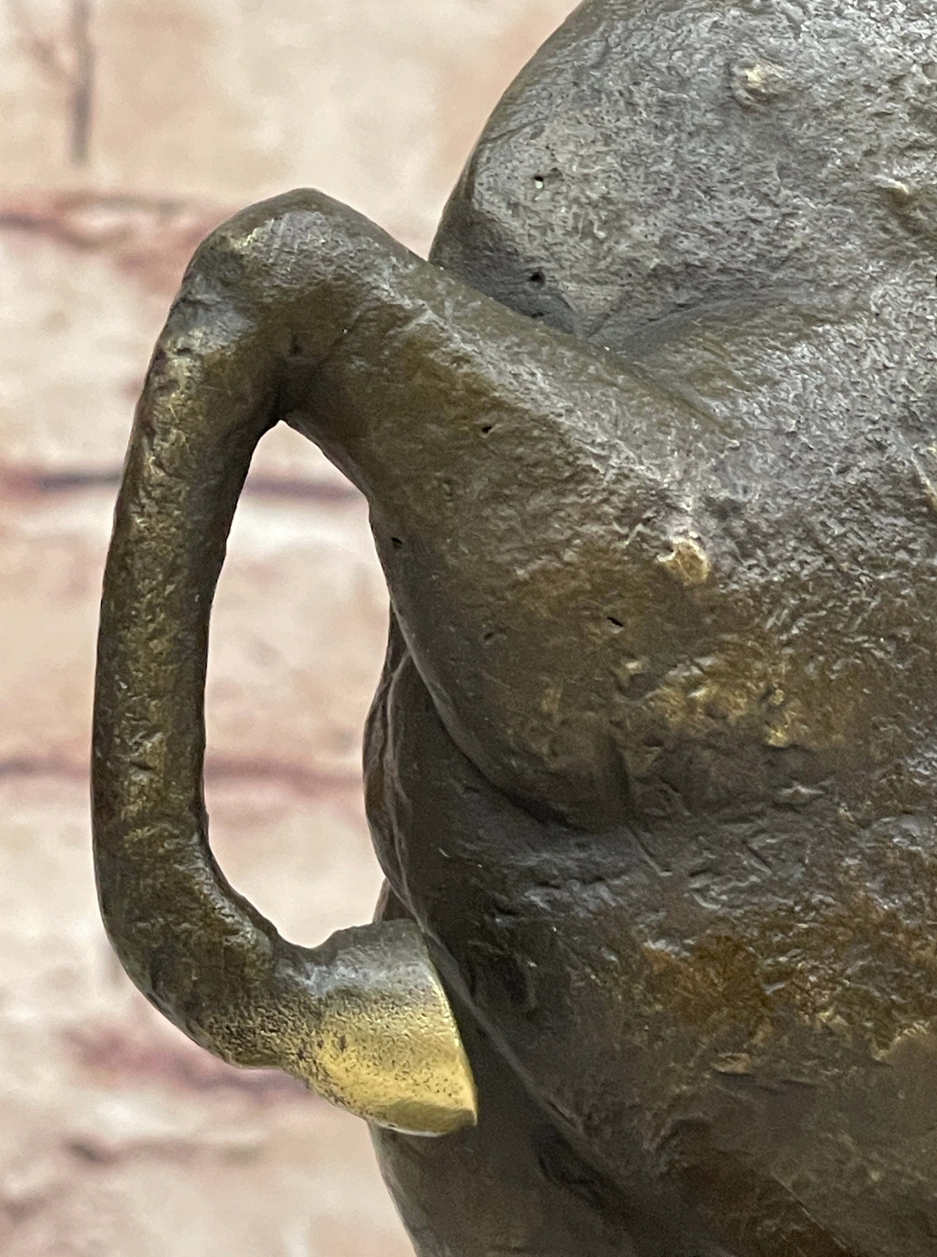 Signed Original Miguel Lopez Tang Horse Abstract Modern Bronze Sculpture Statue