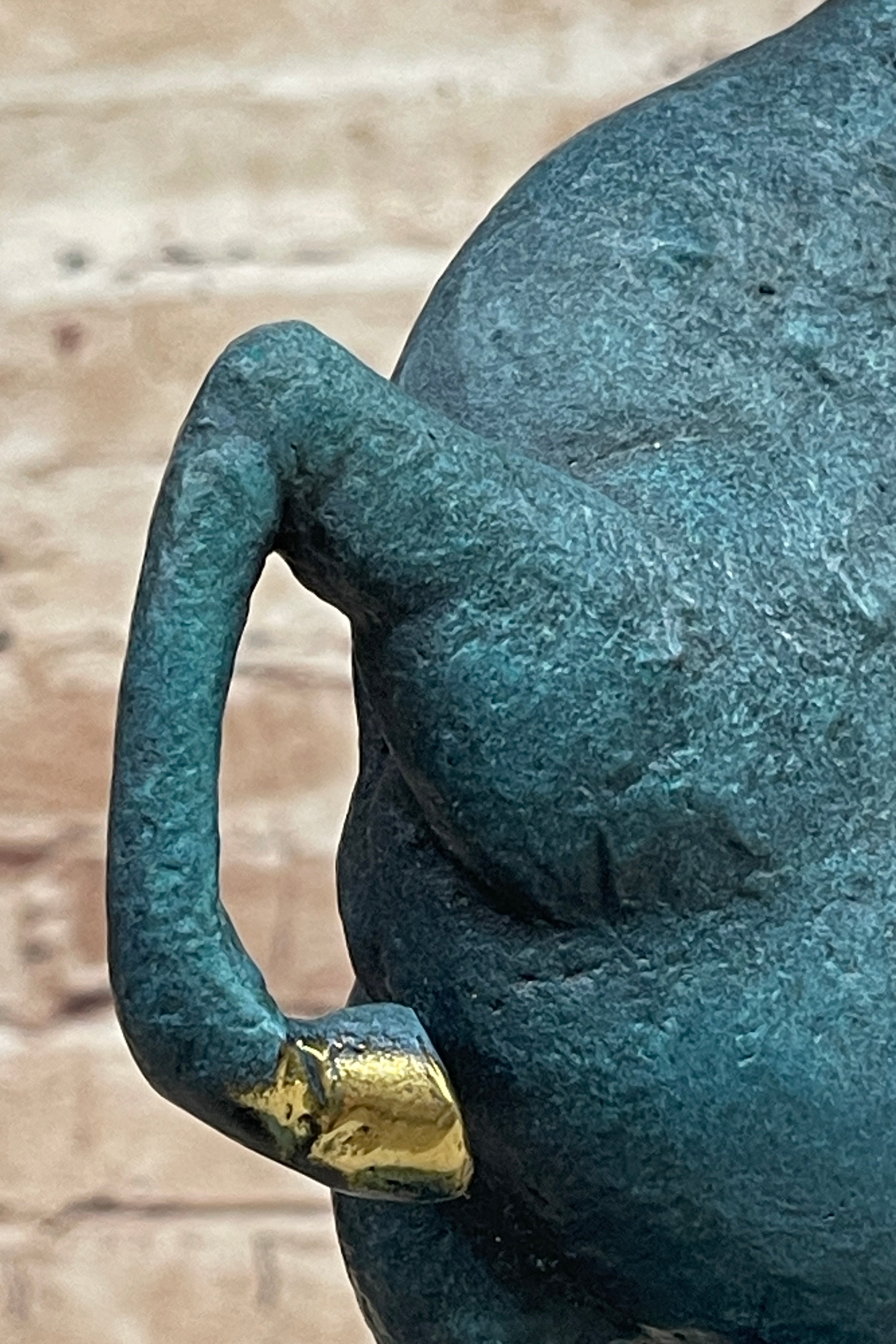 Signed Original Miguel Lopez Tang Horse Abstract Modern Bronze Sculpture Statue