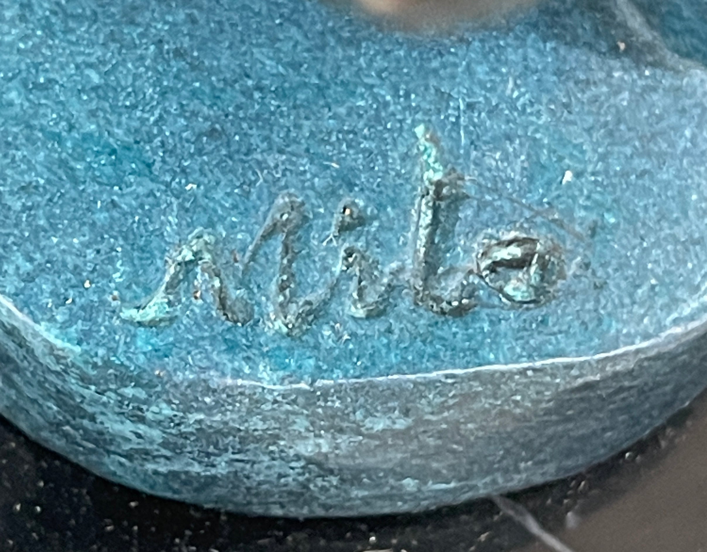 Signed Original Miguel Lopez Tang Horse Abstract Modern Bronze Sculpture Statue