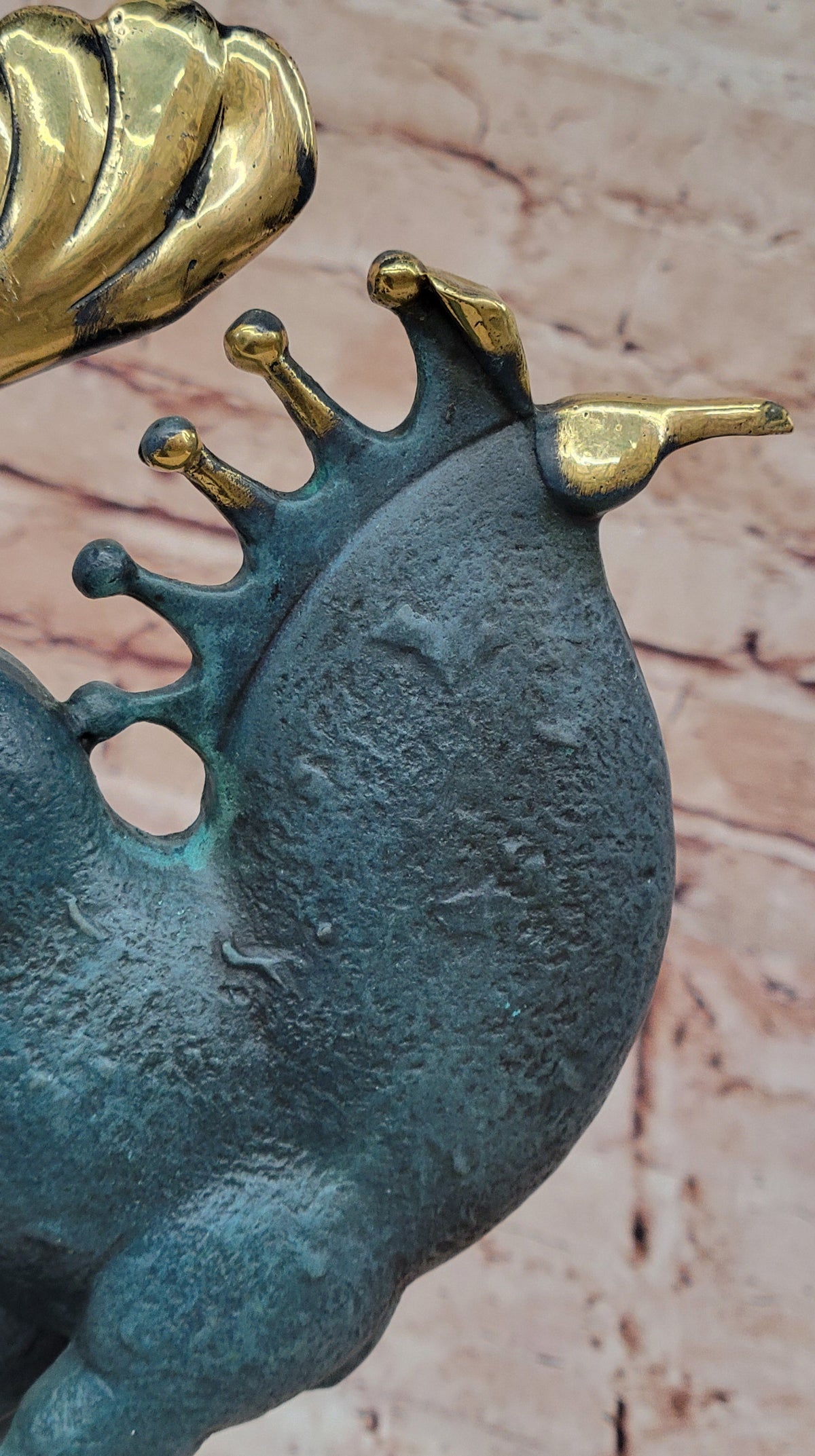 Rearing Horse Bronze Sculpture - Abstract Equestrian Wildlife Art Color Patina