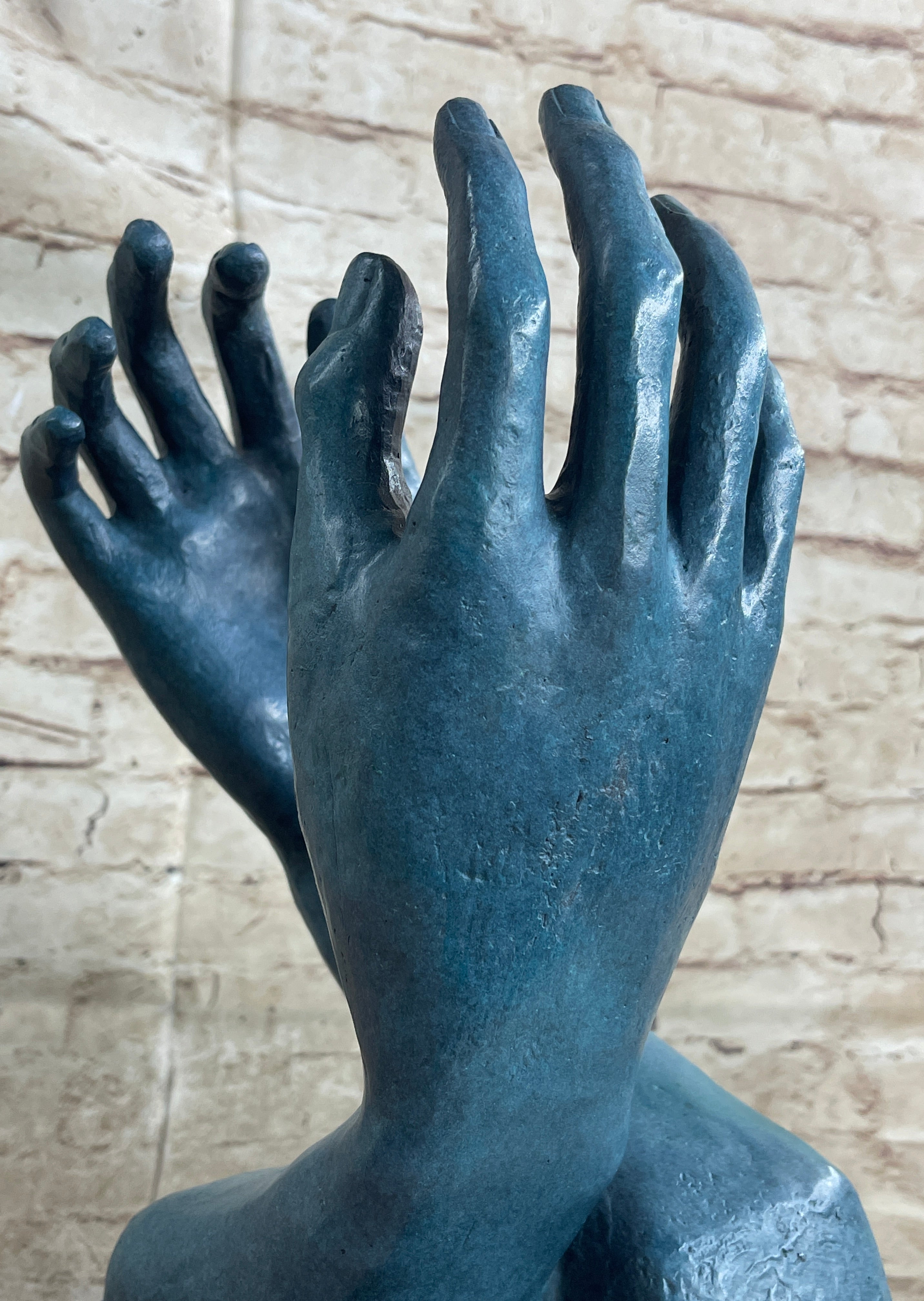 The Cathedral (1908) - Bronze Sculpture by Auguste Rodin - Hands - signed Statue