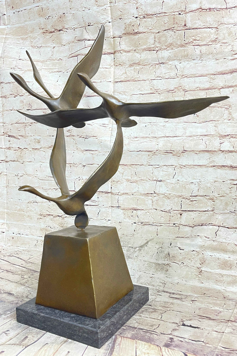 Flying Birds by Anthony de Francisci American Art Museum Bronze Sculpture