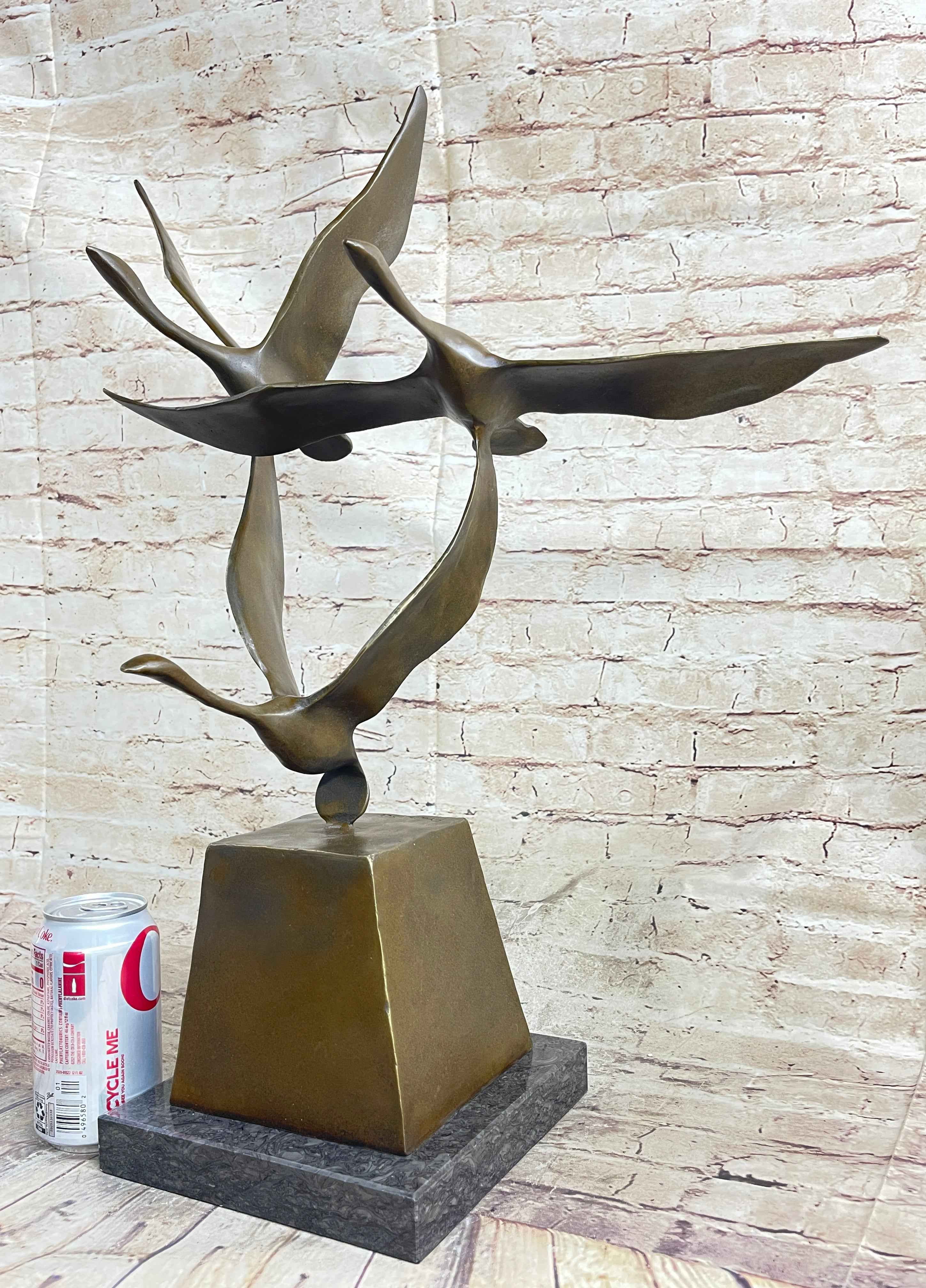 Flying Birds by Anthony de Francisci American Art Museum Bronze Sculpture