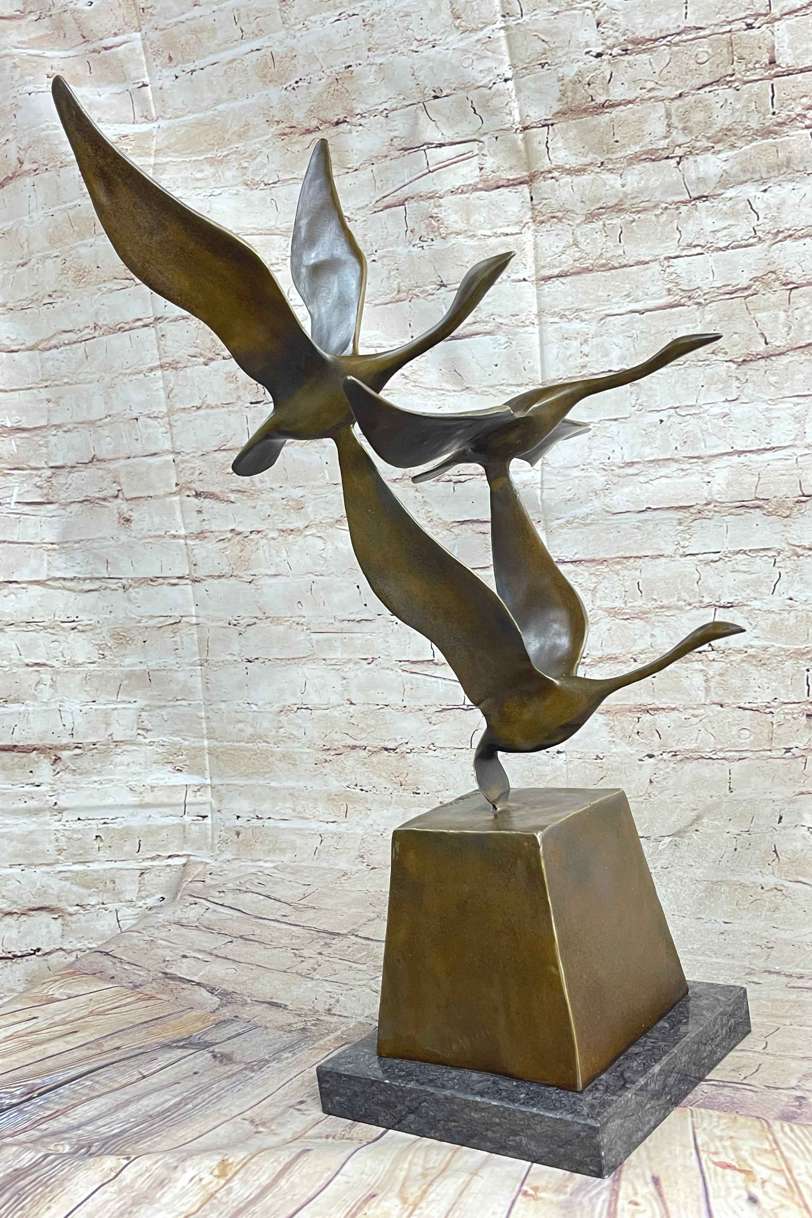Flying Birds by Anthony de Francisci American Art Museum Bronze Sculpture