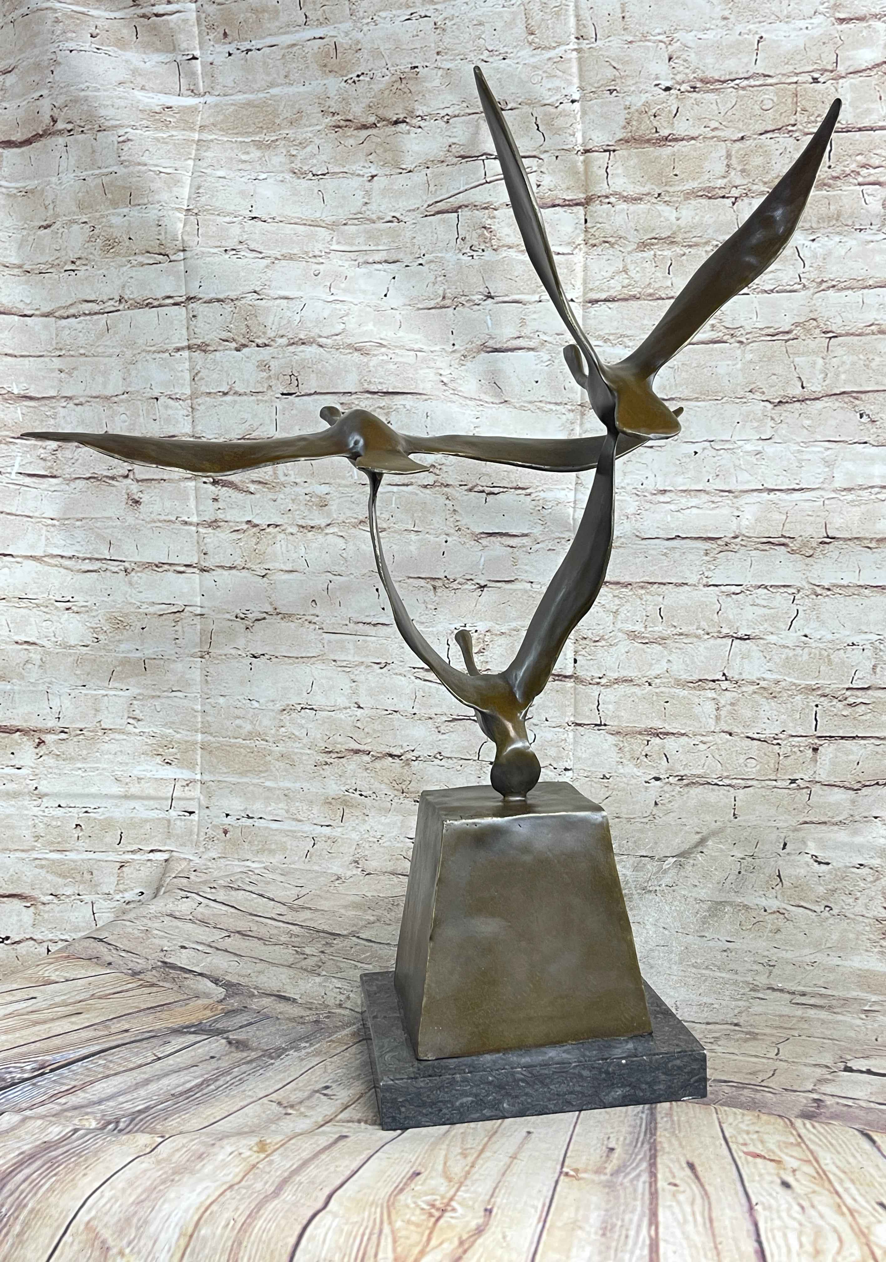Flying Birds by Anthony de Francisci American Art Museum Bronze Sculpture