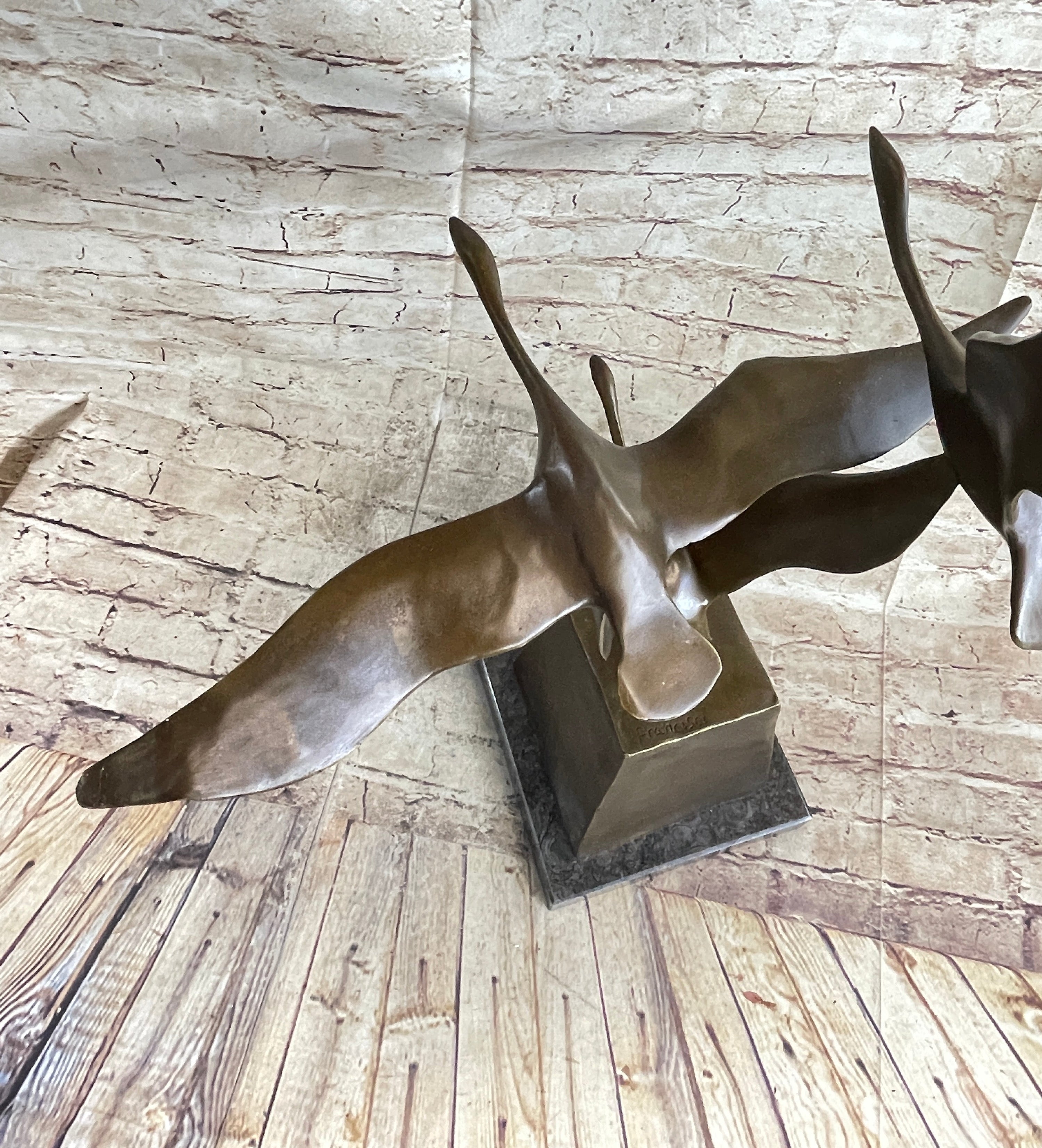 Flying Birds by Anthony de Francisci American Art Museum Bronze Sculpture