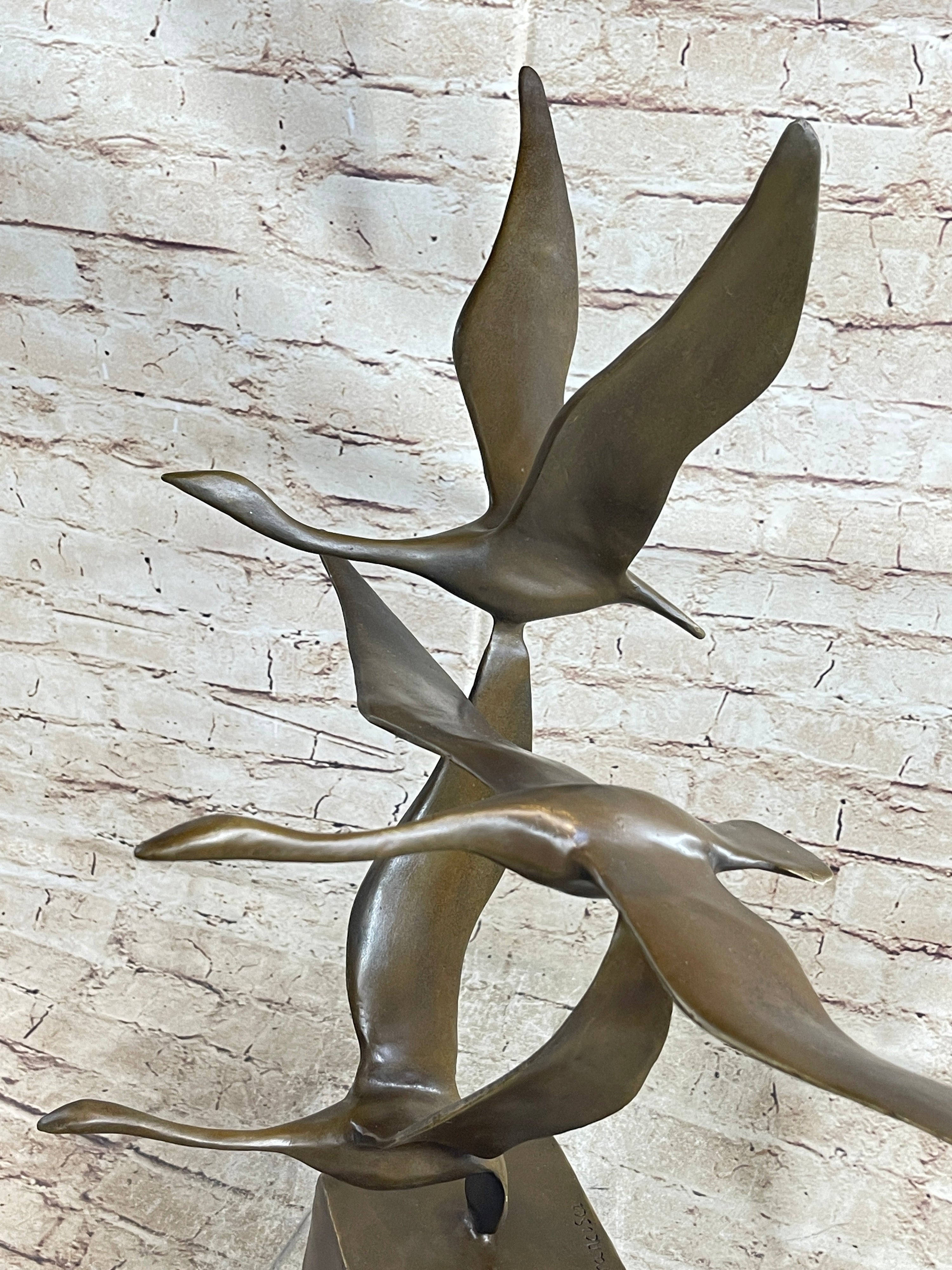Flying Birds by Anthony de Francisci American Art Museum Bronze Sculpture