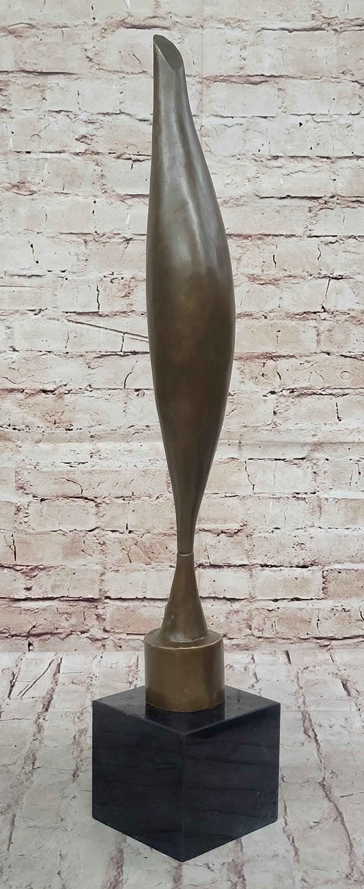 Bird in Space (1923) - Abstract Bronze Sculpture Statue by Constantin Brancusi