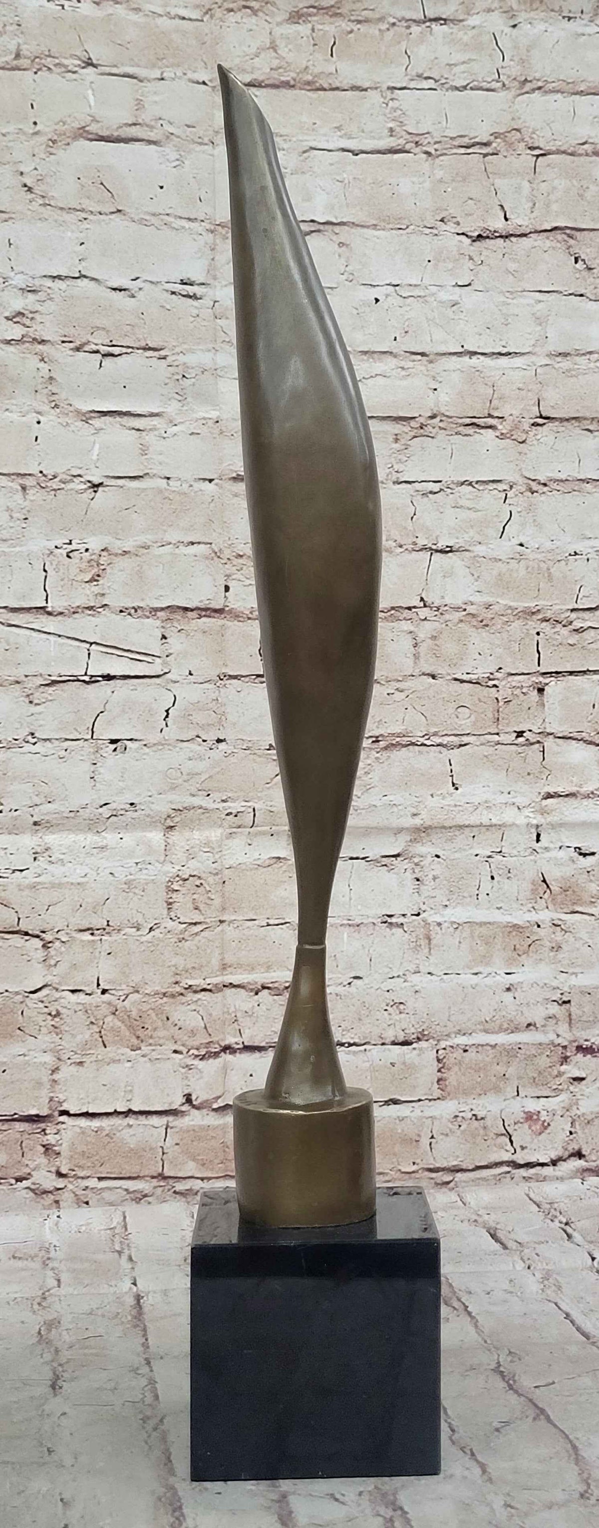 Bird in Space (1923) - Abstract Bronze Sculpture Statue by Constantin Brancusi
