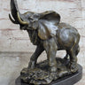 Bronze Metal Elephant Statue Sculpture Figure Figurine 12" x 14"