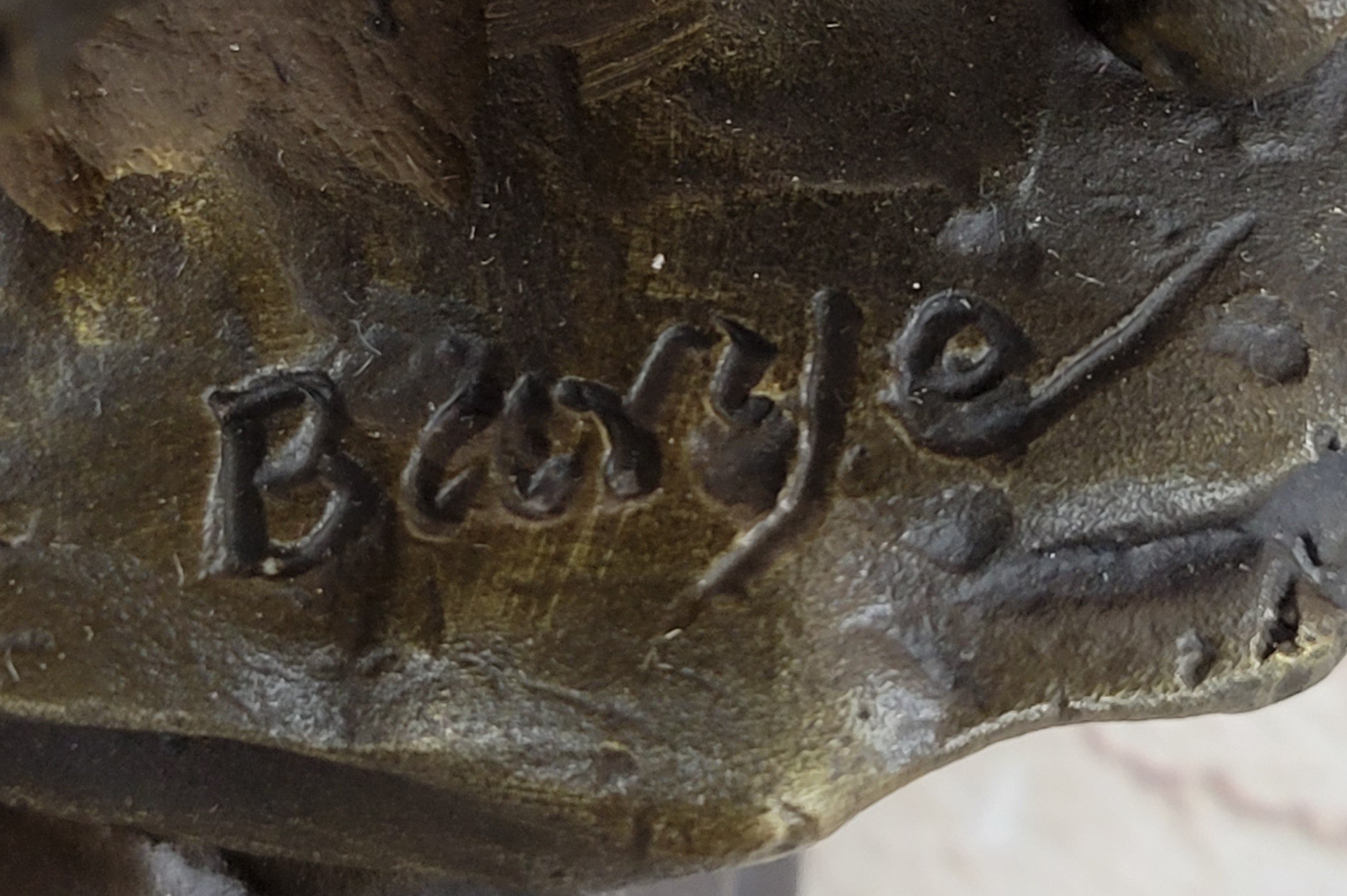 Hand Made Elephant Family Walking up The Hill Bronze Sculpture by Barye Figure