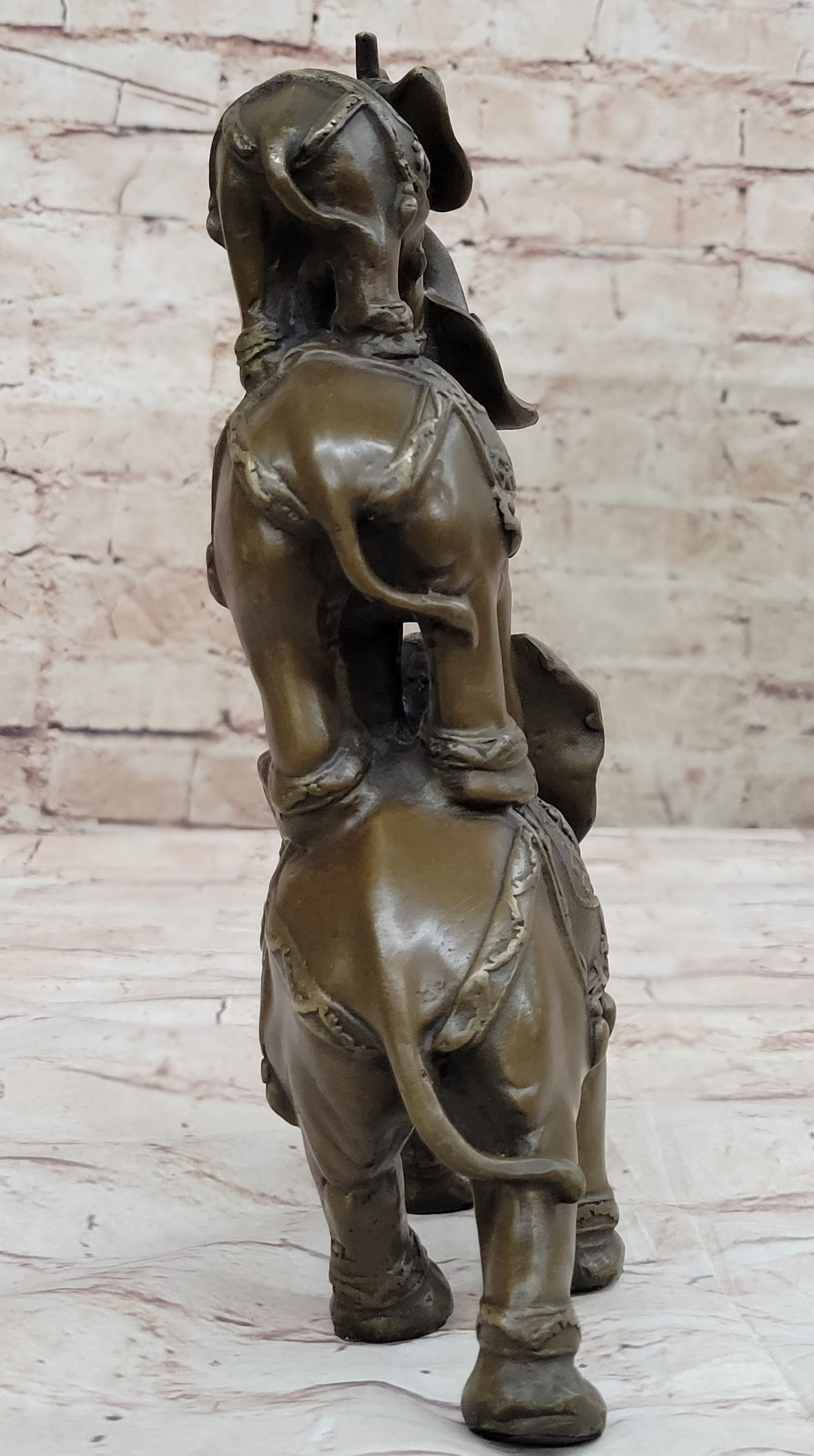 Collectible Bronze Elephant Safari Statue Art Figure Figurine Animal Hot Cast