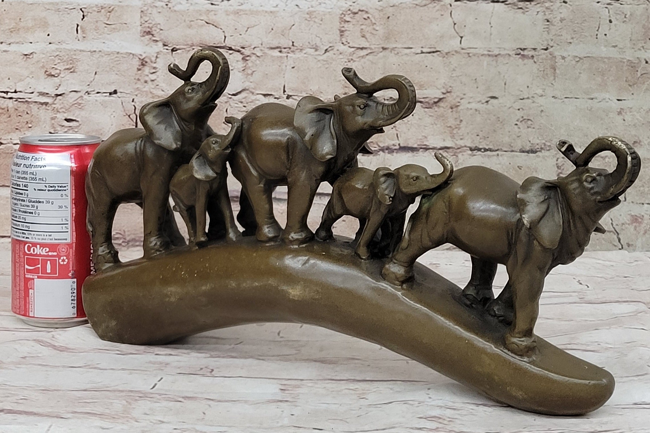 Tibet Royal family Pure Bronze Hot Cast Fine Lotus Lucky Elephant Statue Fortune