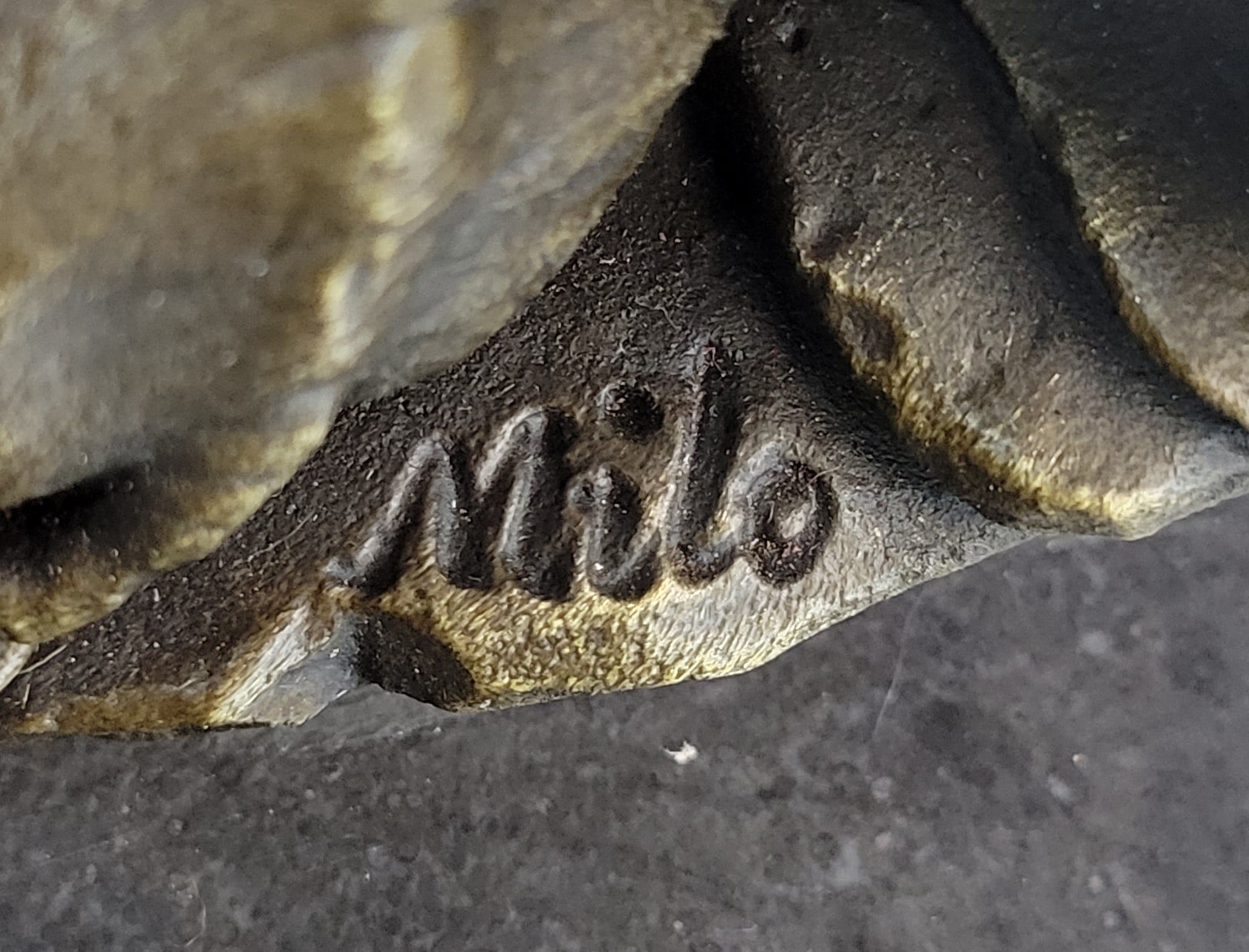 Miniature Bronze Sculpture Statue Elephant Family Figure Collectible 12" x 15"