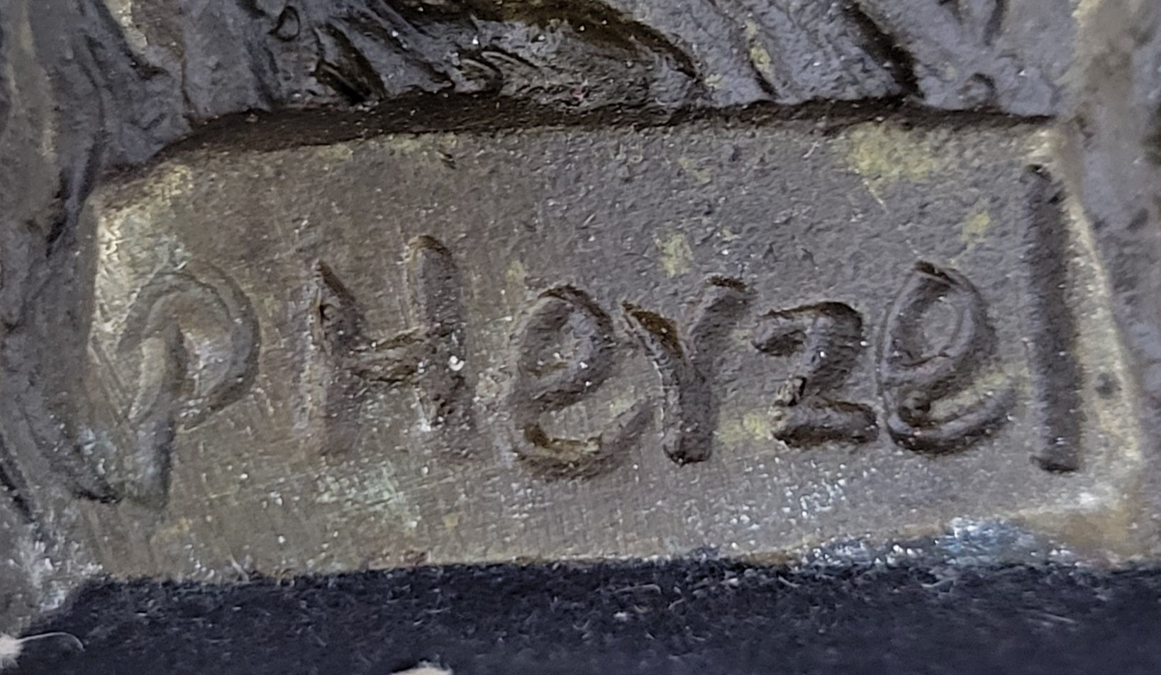 Cocker Spaniel Big Eared Puppy Dog Bronze Figurine Statue Sculpture 6" x 4"