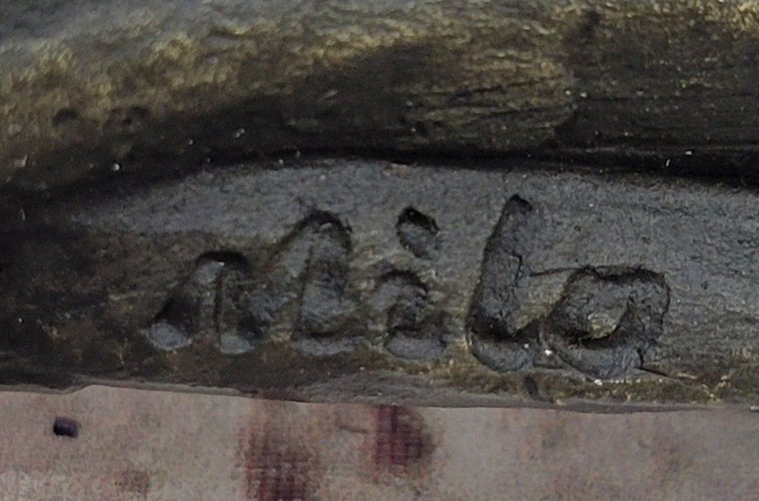 Stretching Cheetah Big Cat Bronze Figurine Figure Sculpture Signed Original 5" x 10"