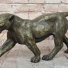 Hot Cast Bronze Cheetah Cat Figurine Sculpture Statue Decor