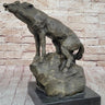 Abstract Crude Impressionist Horse Bronze Sculpture Statue Original Art Signed