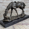 Friendship between Horse & Dog Bronze Statue Sculpture Equestrian Decor