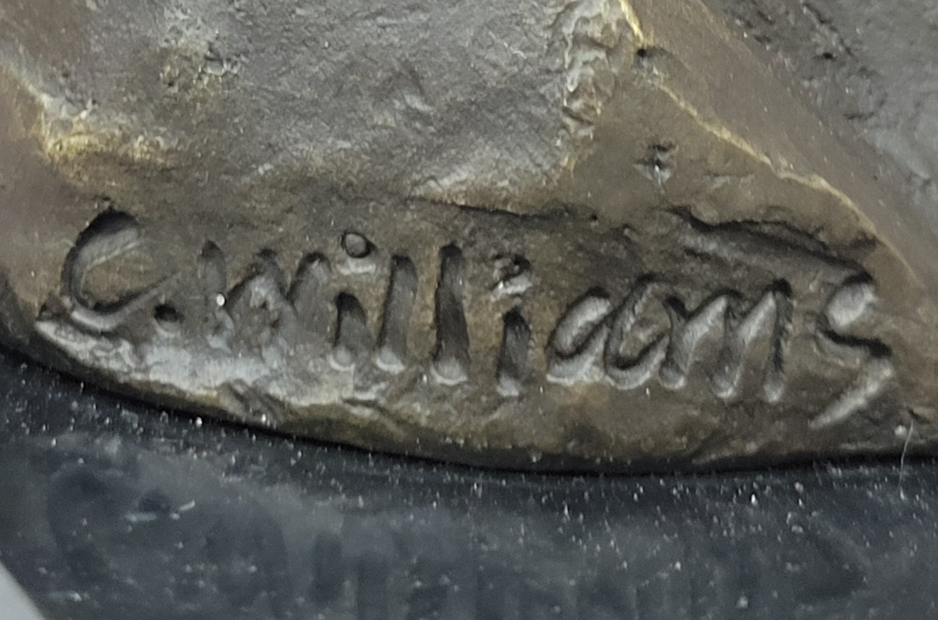 Regal Bronze Eagle Sculpture; Majestic Bird of Prey on Marble Base