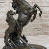 Adult and Baby Horse Pony Dual Rearing Horses Bronze Statue Sculpture Decor