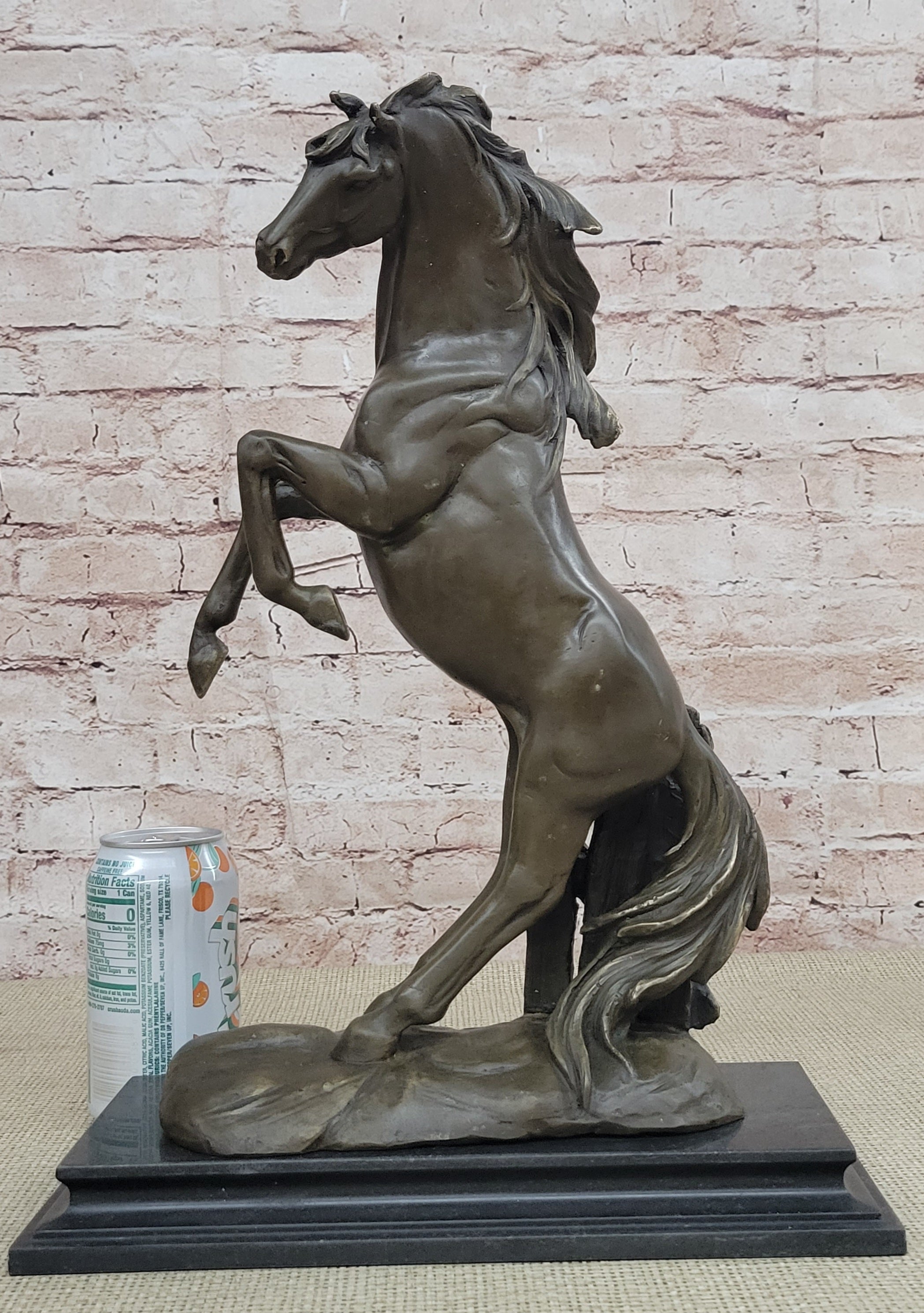 Rearing Stallion Horse Bronze Sculpture Statue Equestrian Horses Decor Signed Original Art