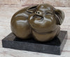 Happy Round Pig Bronze Metal Statue Sculpture Figure Original Art Farm Decor