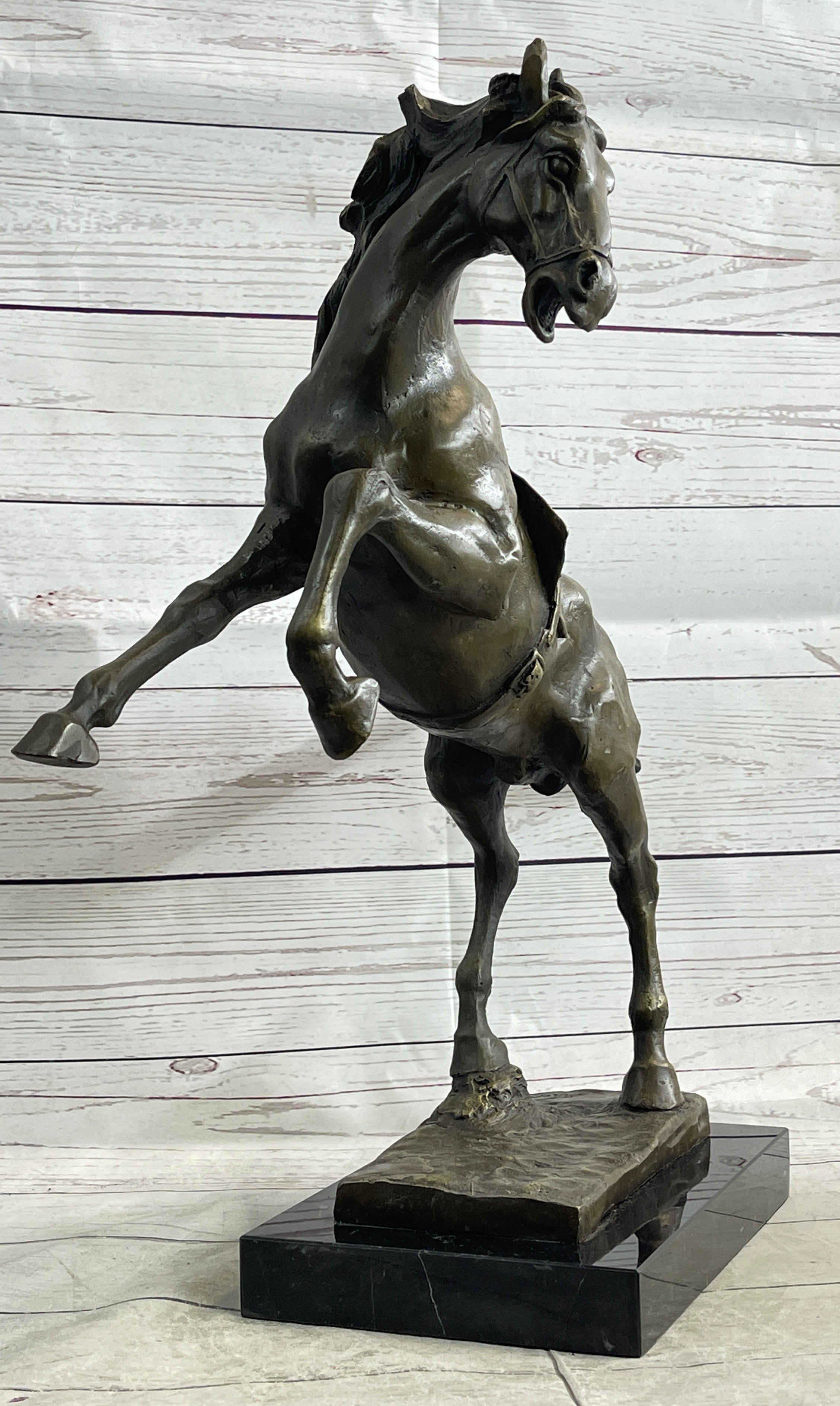 Sergeant Reckless USMC Marine Corps War Horse Mare Bronze Metal Sculpture Statue