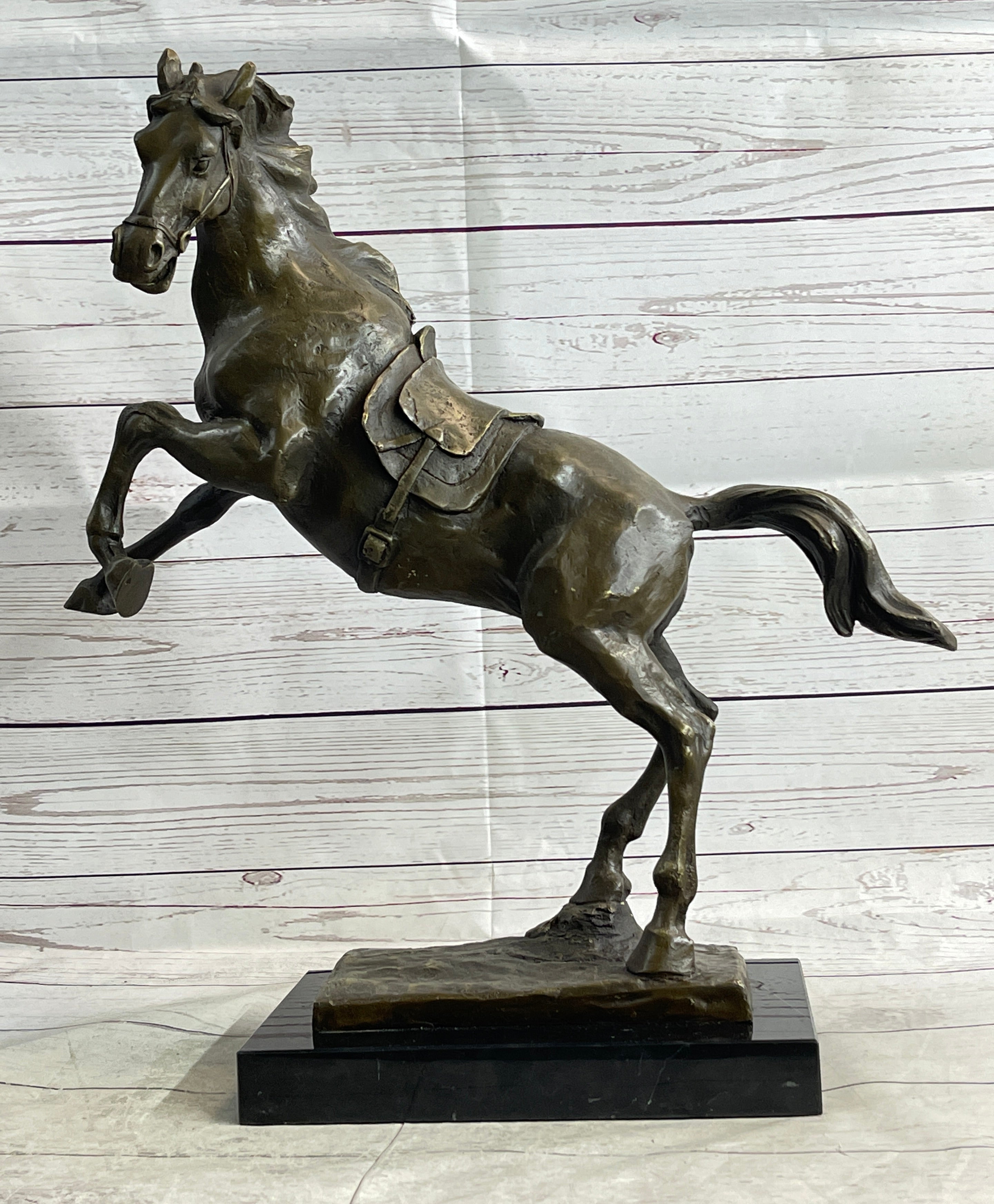 Sergeant Reckless USMC Marine Corps War Horse Mare Bronze Metal Sculpture Statue