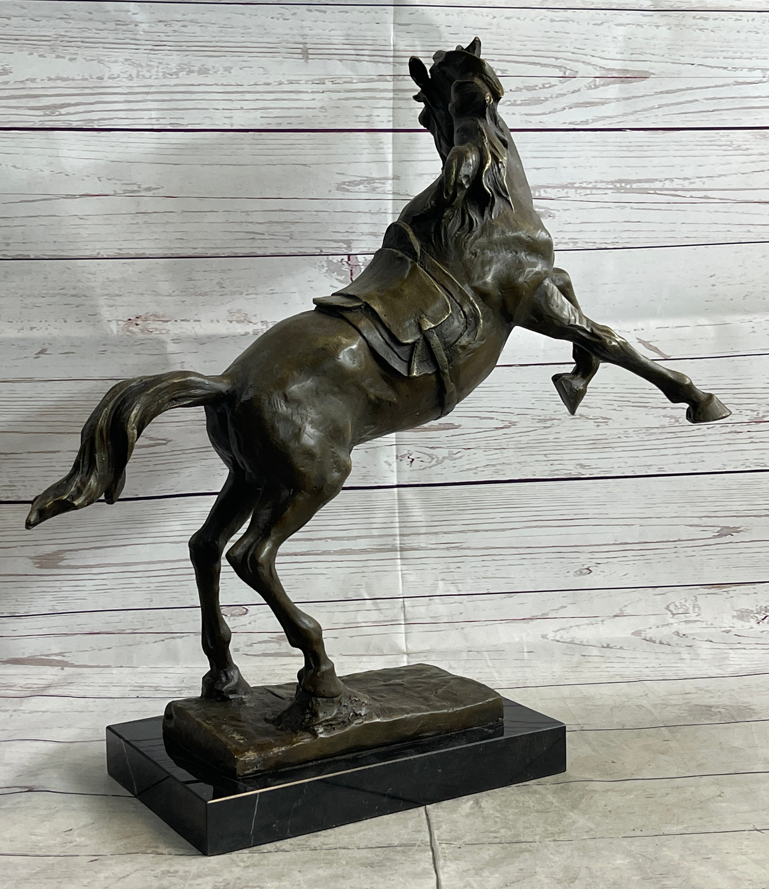 Sergeant Reckless USMC Marine Corps War Horse Mare Bronze Metal Sculpture Statue