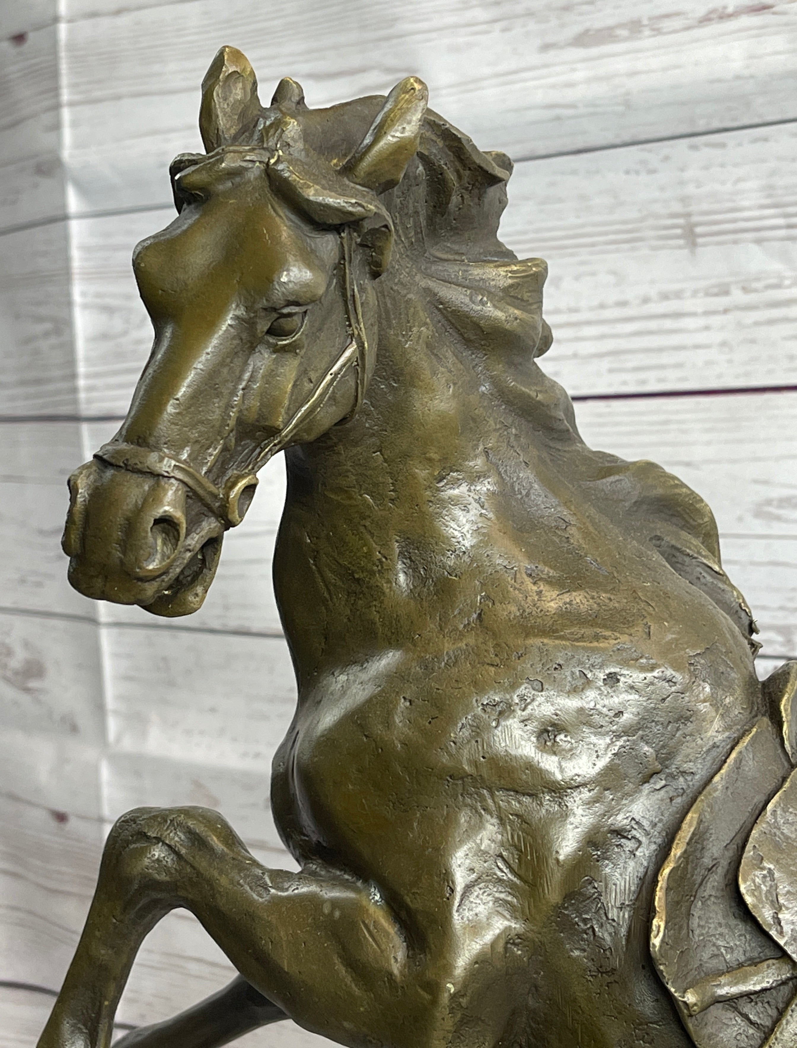 Sergeant Reckless USMC Marine Corps War Horse Mare Bronze Metal Sculpture Statue