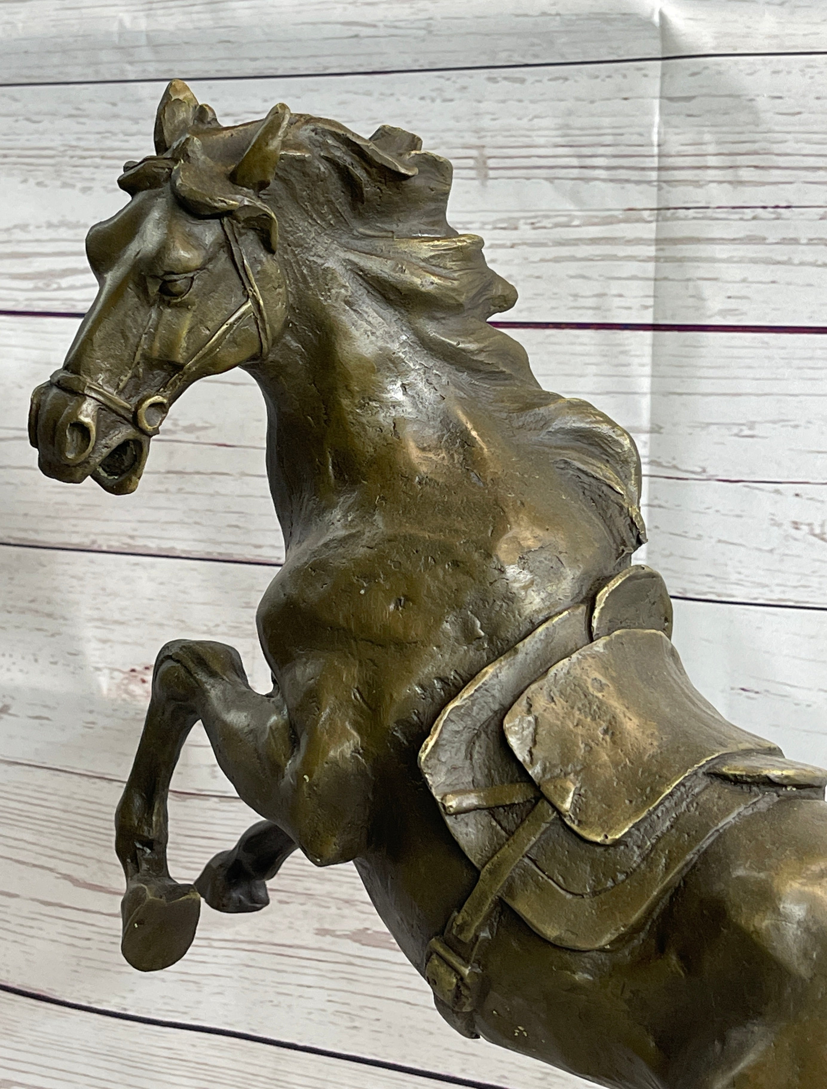 Sergeant Reckless USMC Marine Corps War Horse Mare Bronze Metal Sculpture Statue