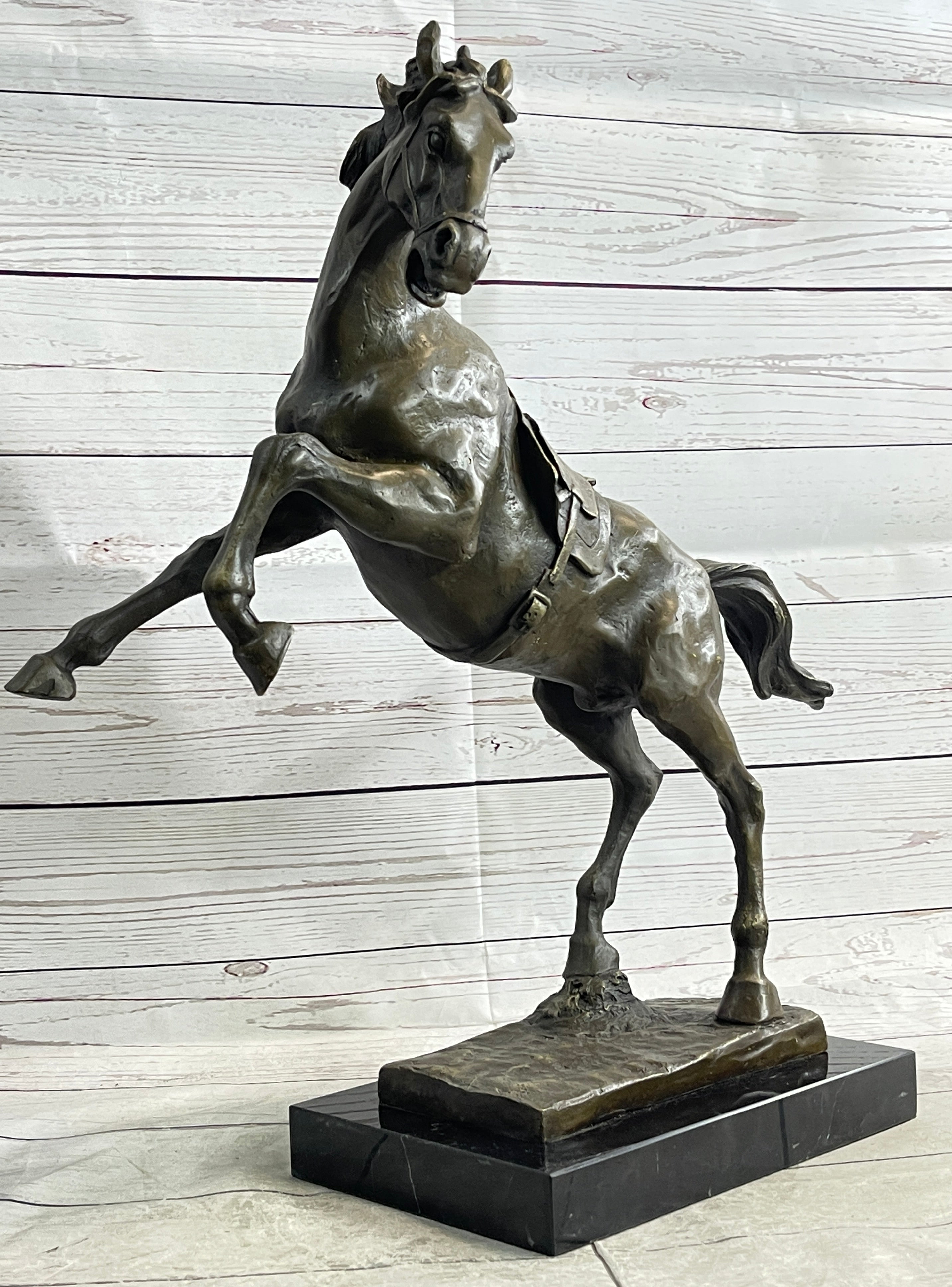 Sergeant Reckless USMC Marine Corps War Horse Mare Bronze Metal Sculpture Statue