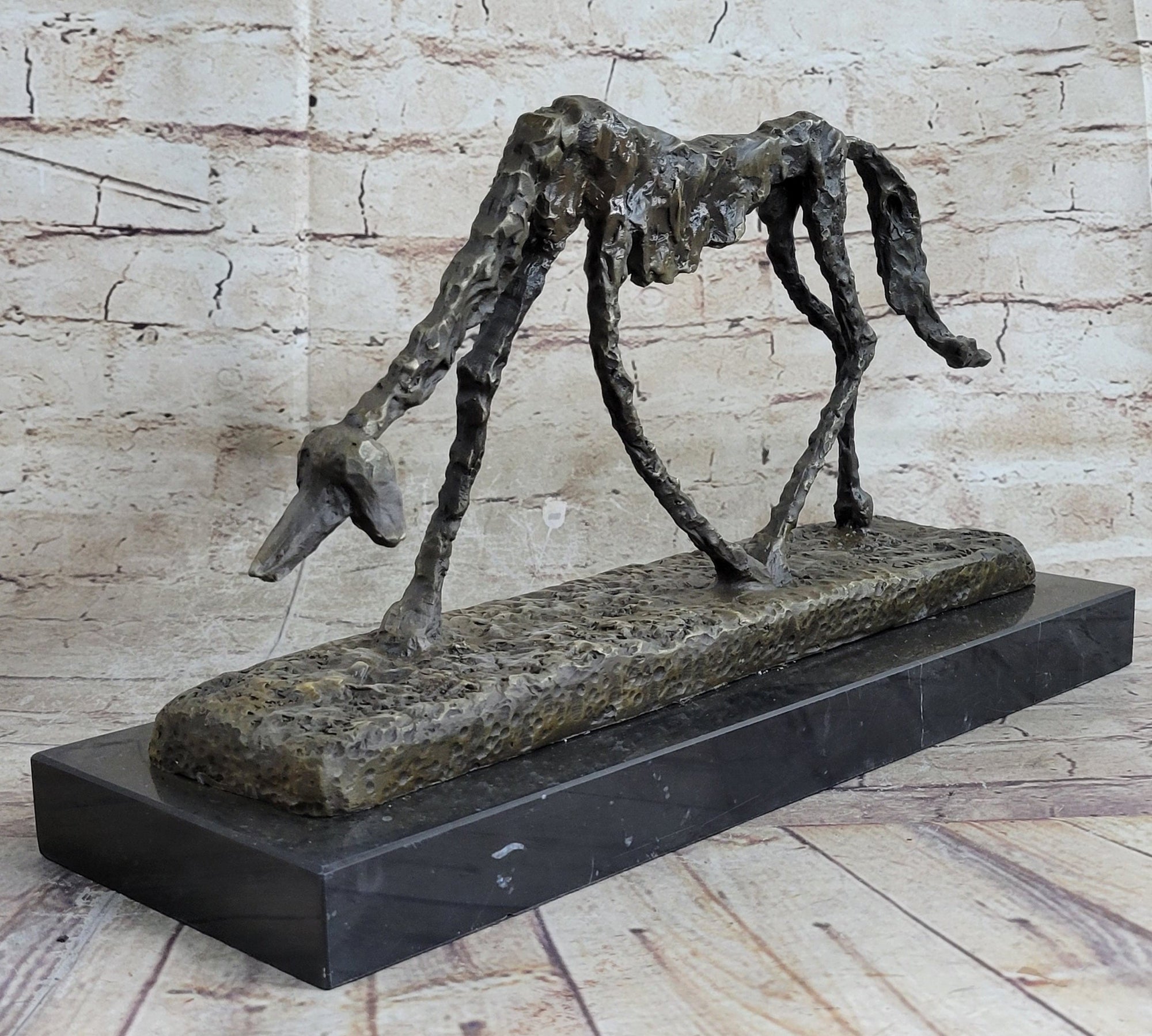 Modern Artwork - Dog (1951) - Signed - Animal Bronze Sculpture Statue Figure