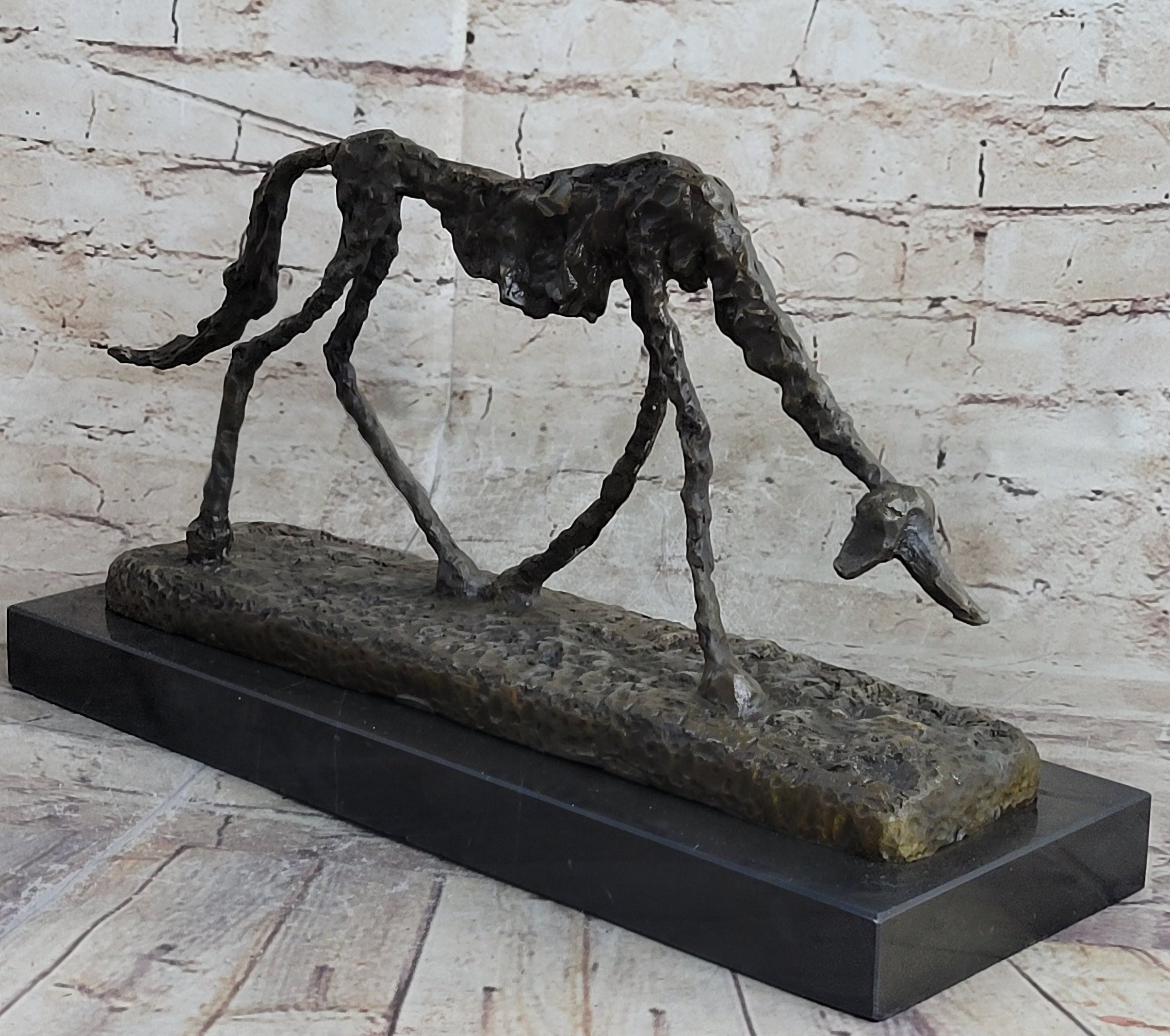 Modern Artwork - Dog (1951) - Signed - Animal Bronze Sculpture Statue Figure