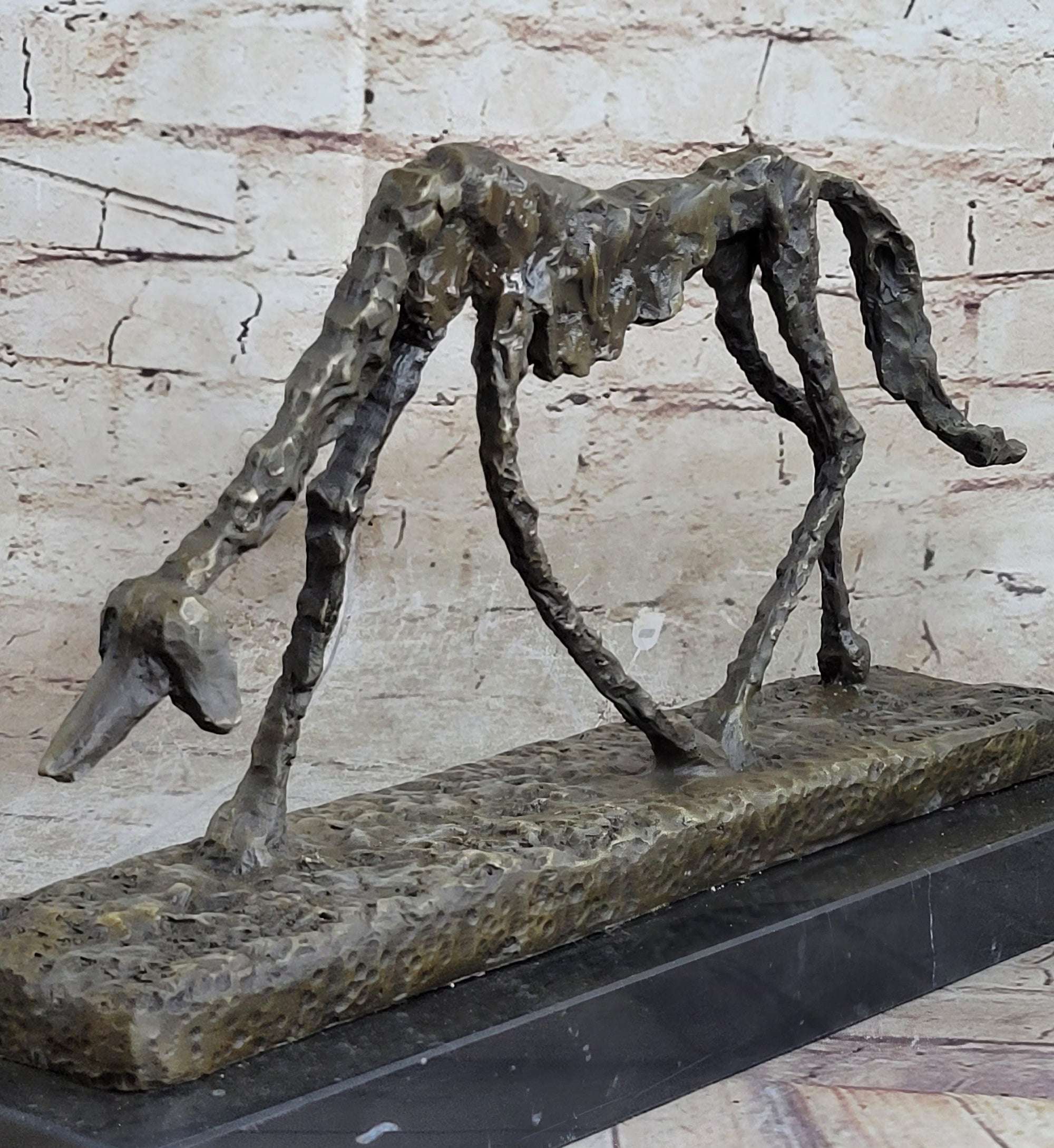 Modern Artwork - Dog (1951) - Signed - Animal Bronze Sculpture Statue Figure