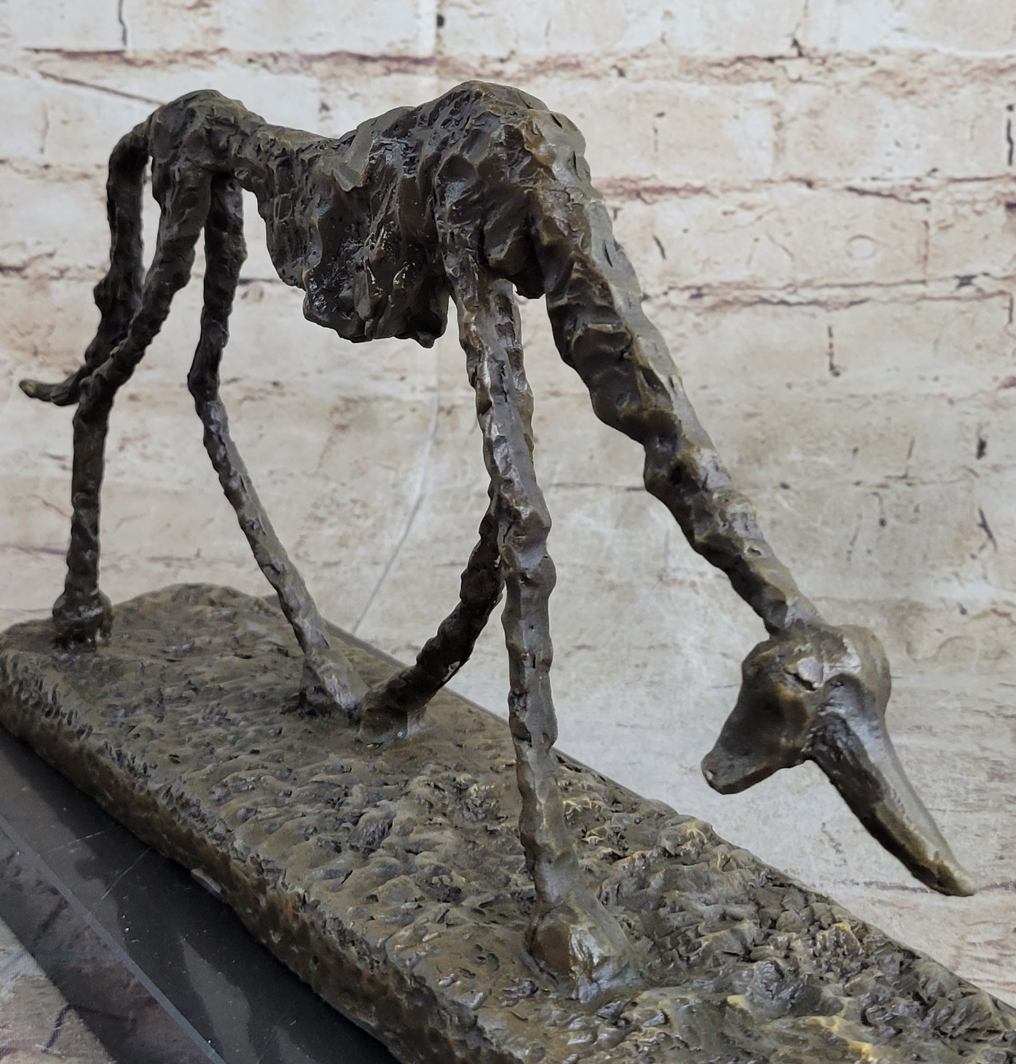 Modern Artwork - Dog (1951) - Signed - Animal Bronze Sculpture Statue Figure