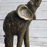 Decorative Indian Elephant Bronze Figure Statue Sculpture Hindu Design Handmade Art