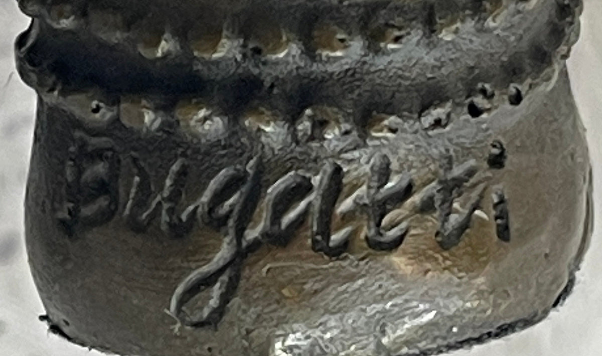 Signed Laughing Elephant Symbol of Luck Bronze Sculpture Statue Artwork