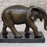 Elephant Bronze Sculpture Statue on Marble base - Antoine Barye Reproduction Art