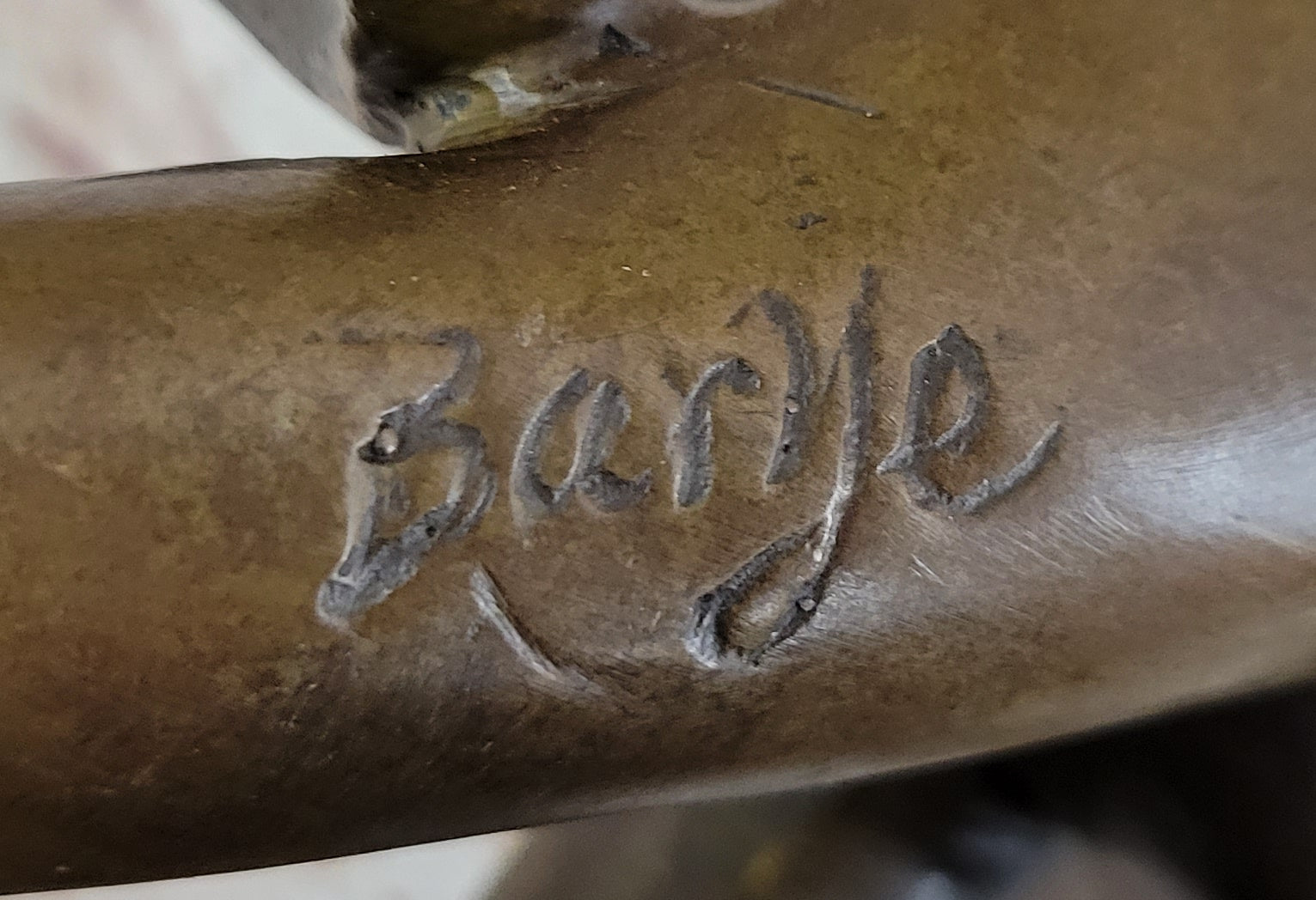 Boy Child Sleeping on Indian Elephant Bronze Statue Sculpture Decor on Marble Base