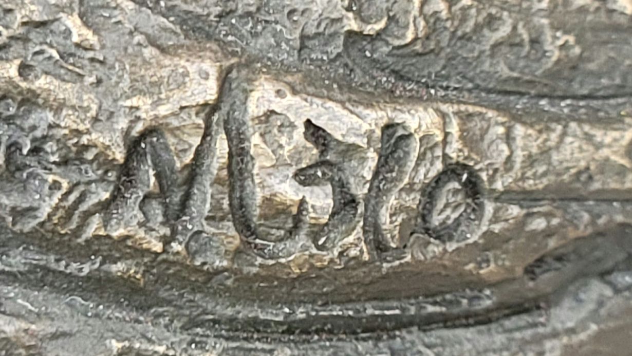 Two Juvenile American Bald Eagles Bronze Metal Statue Sculpture on Marble Base