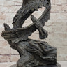 Hand Made Original Milo Eagle Falcon Head Genuine Bronze Sculpture Statue