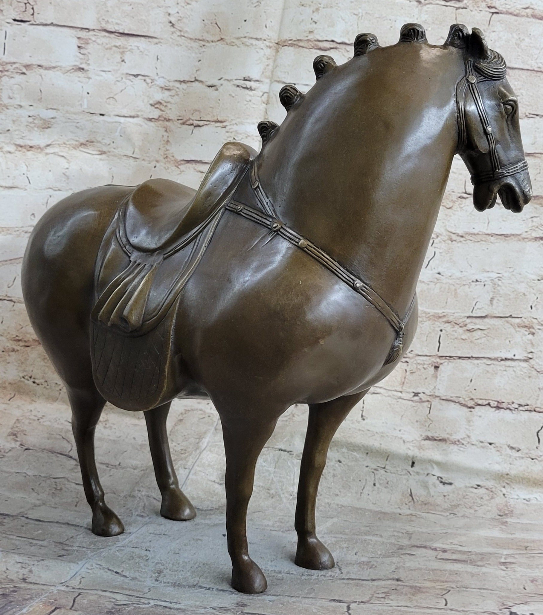 Tang Horse by Zhang Art Deco Modern Bronze Sculpture Figurine Hot Cast Statue