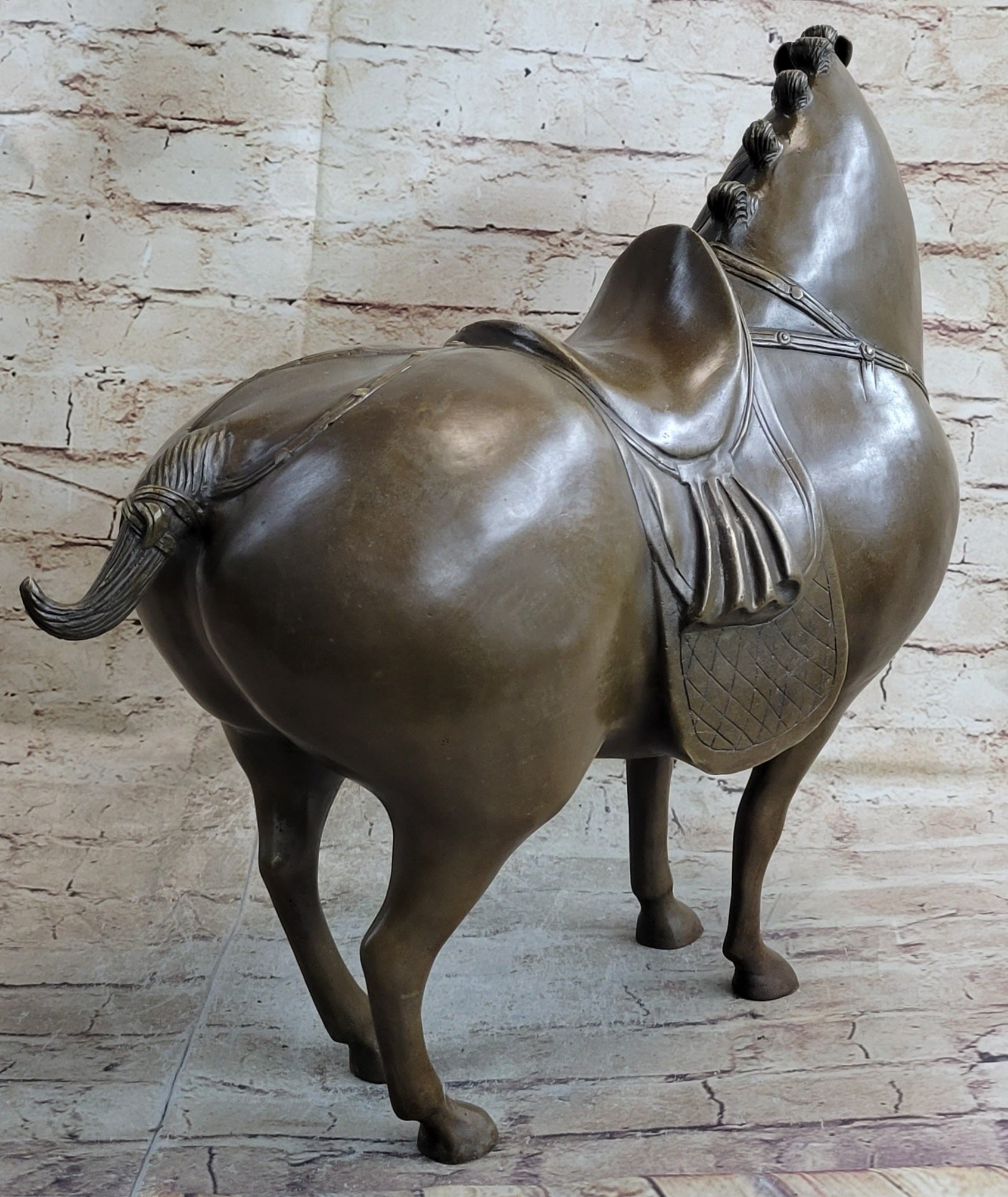Tang Horse by Zhang Art Deco Modern Bronze Sculpture Figurine Hot Cast Statue