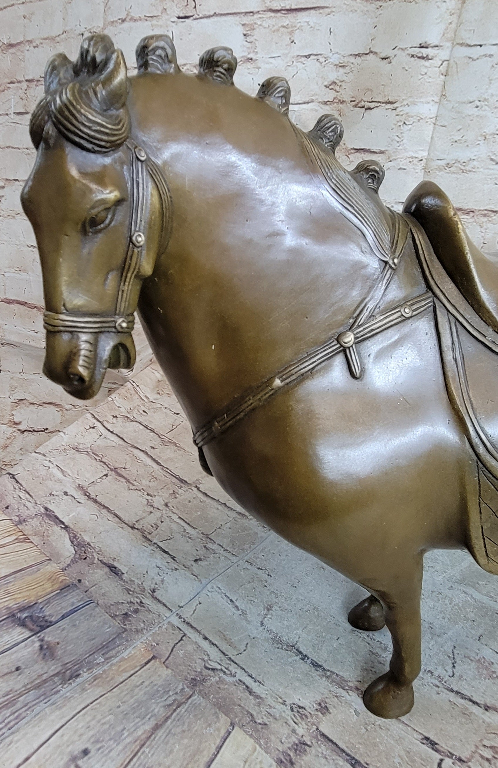 Tang Horse by Zhang Art Deco Modern Bronze Sculpture Figurine Hot Cast Statue